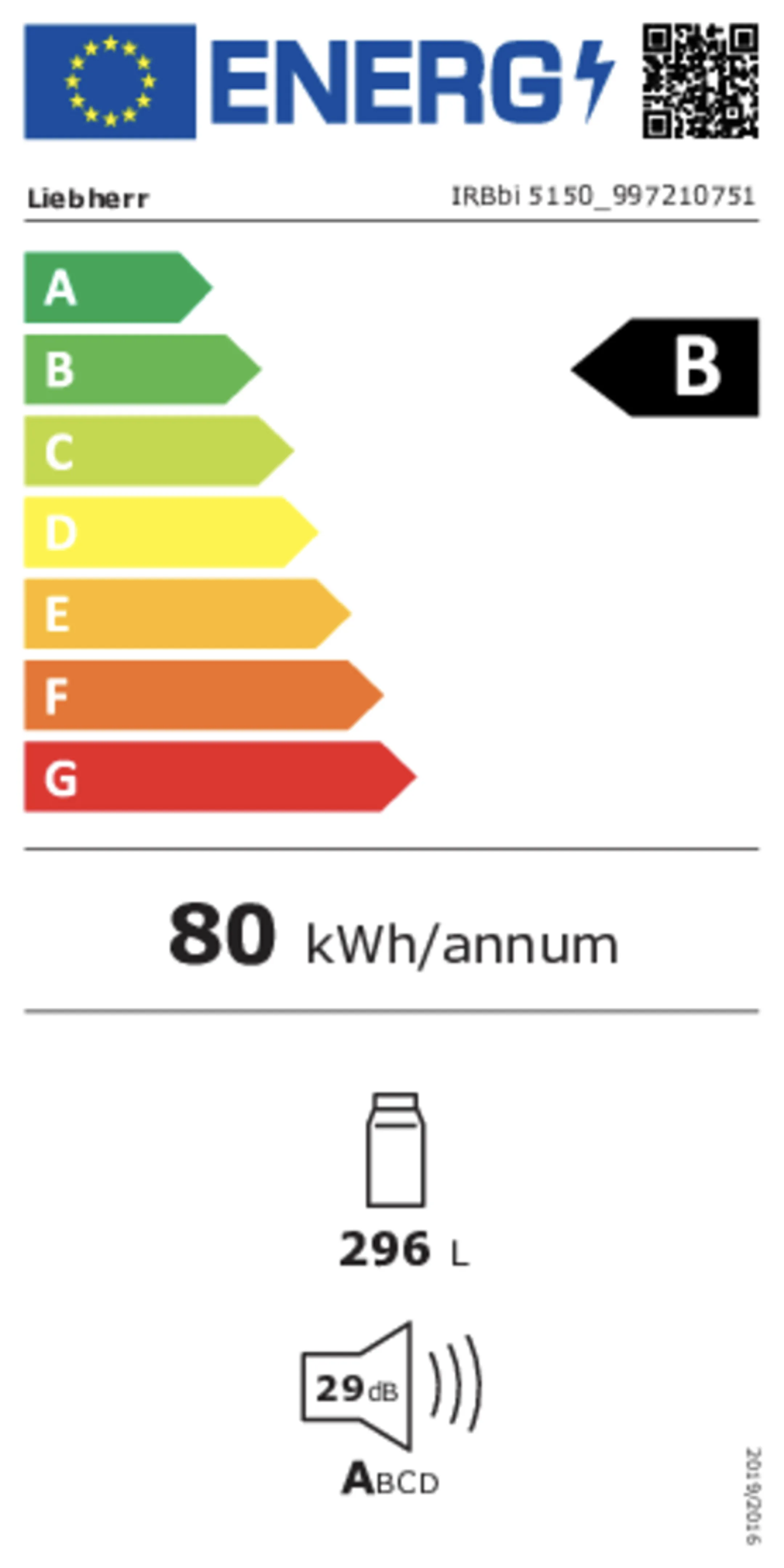 Liebherr Inbouw koelkast IRBbi 5150 Prime image