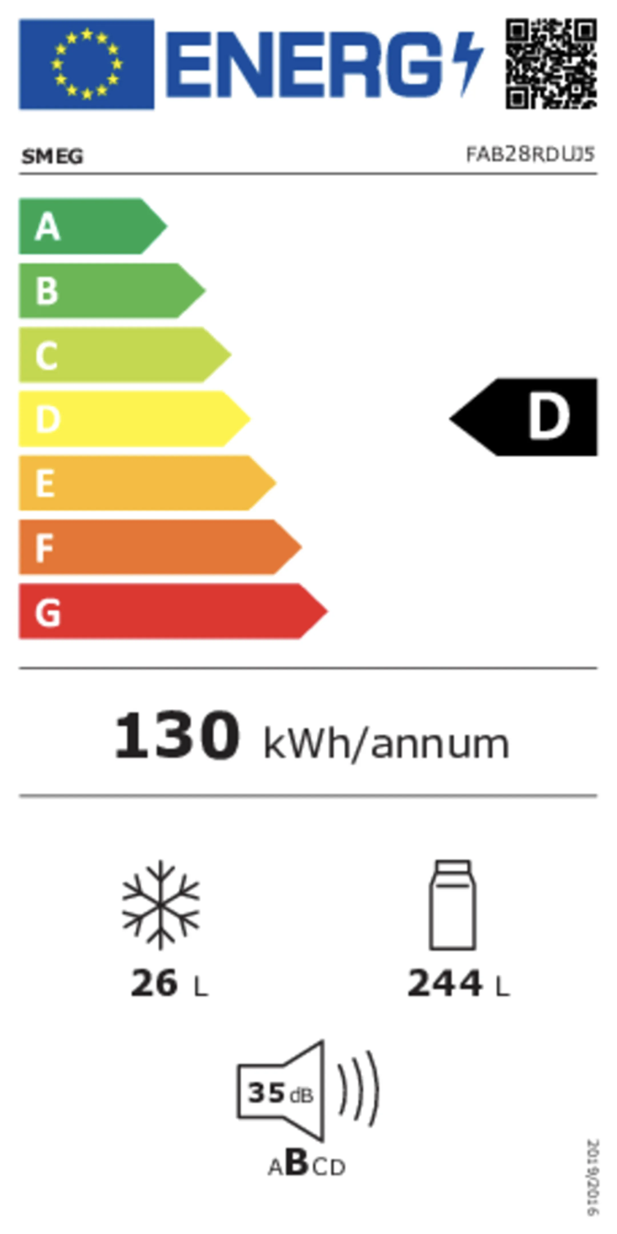 Smeg Koelkast FAB28RDUJ5 image