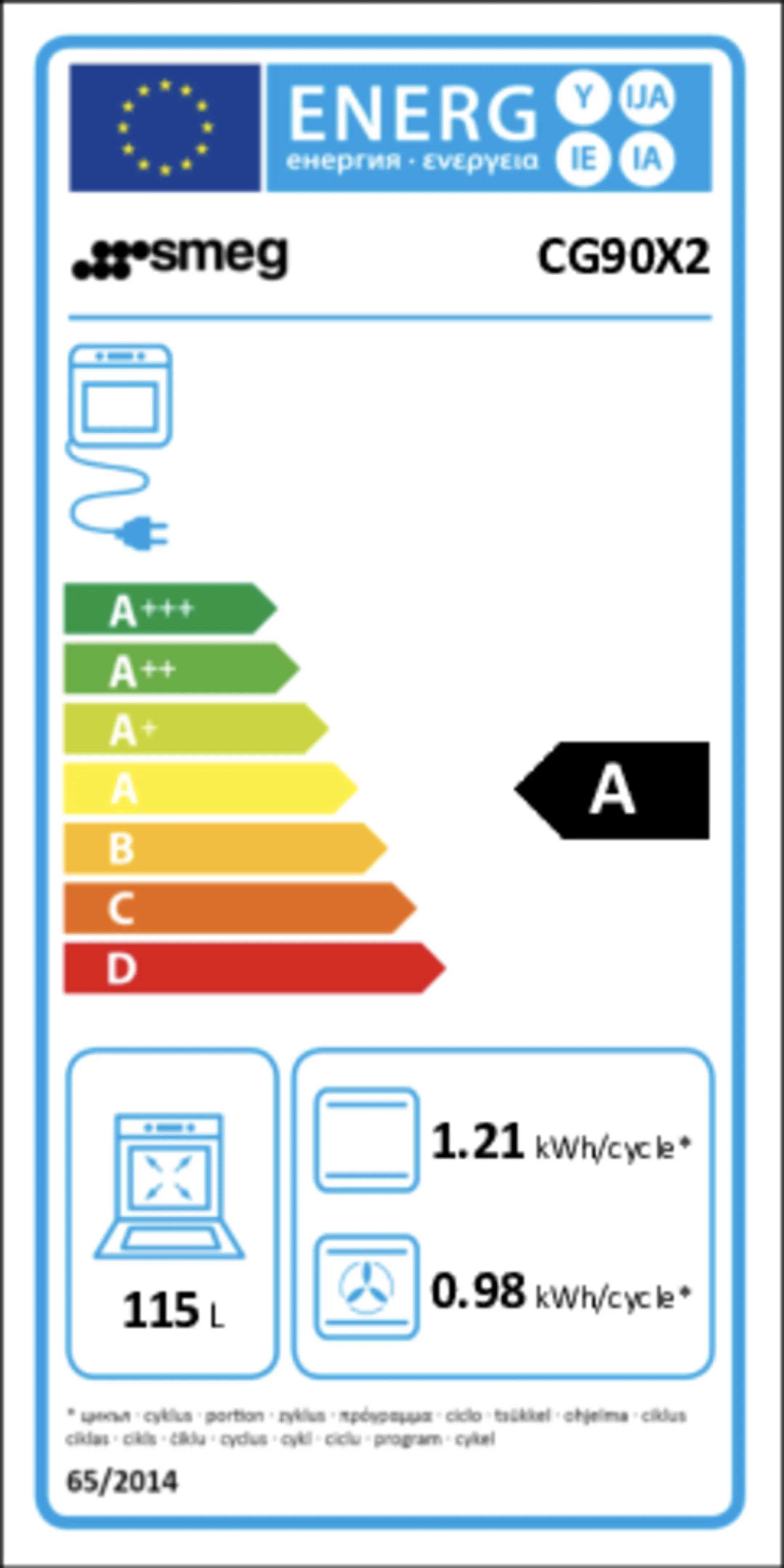 Smeg Fornuis CG90X2 image