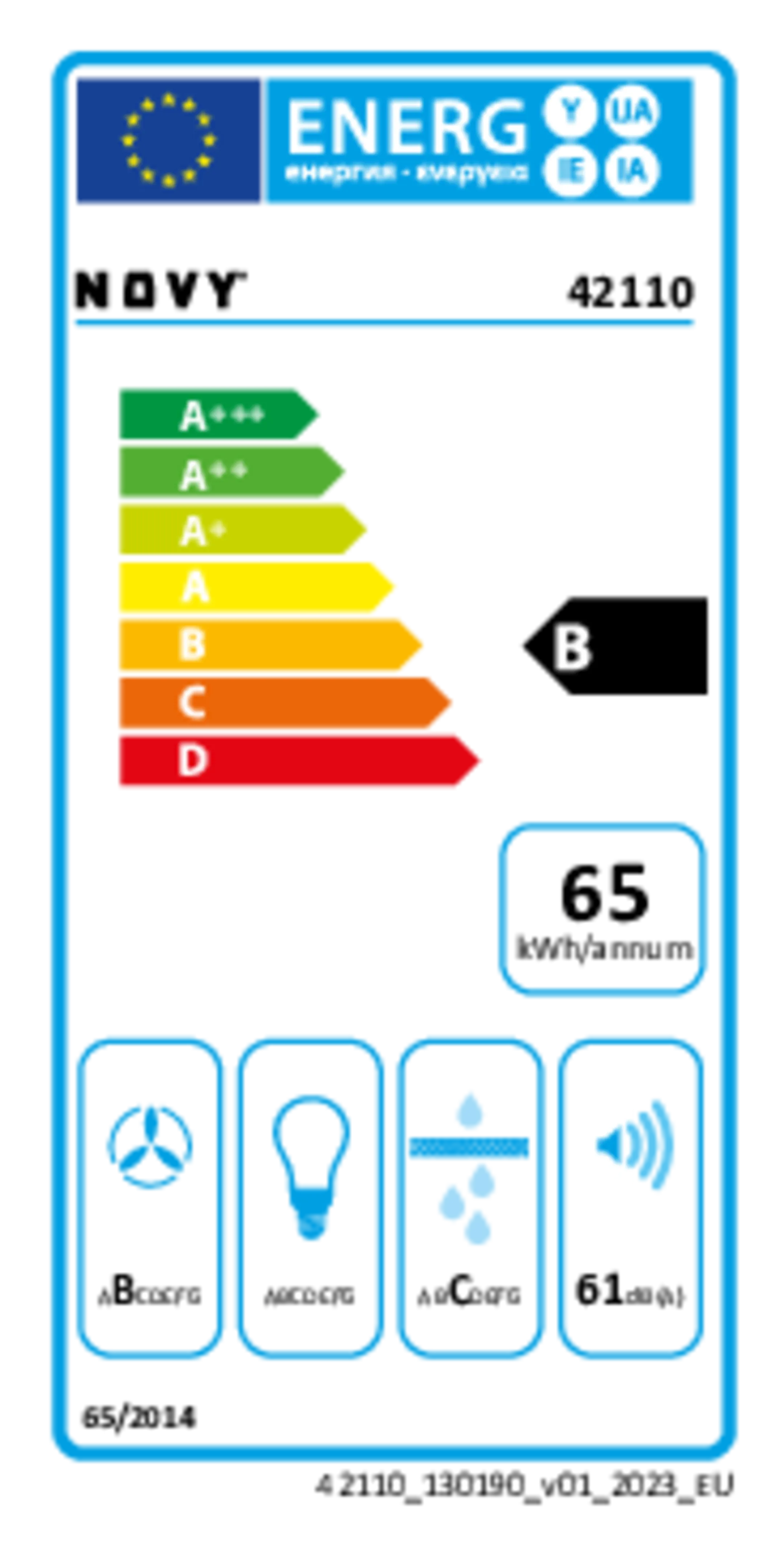 Novy Kookplaat met dampkap Panorama 120 Pro 42110 image