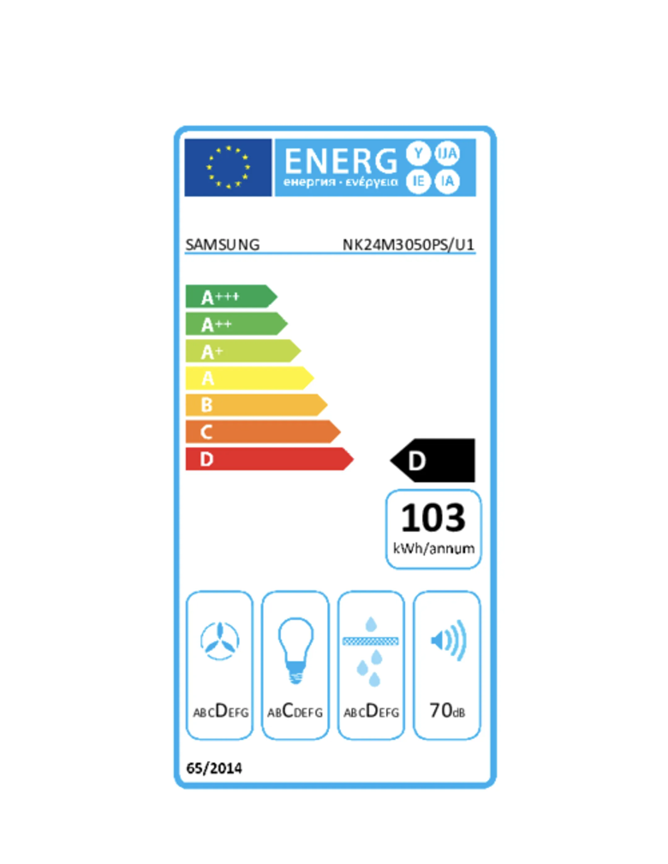 Samsung Schouwdampkap NK24M3050PS/U1 image