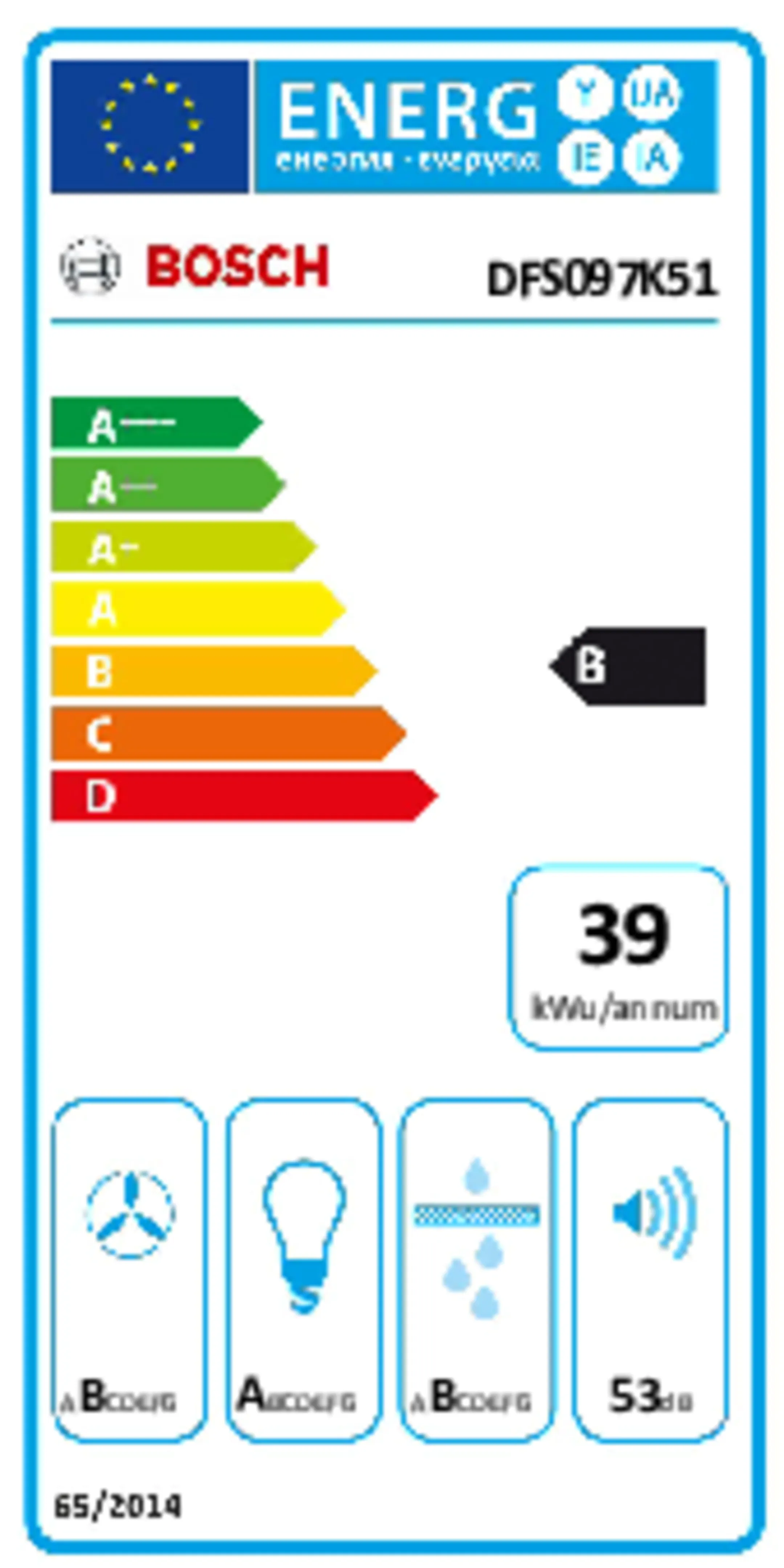 Bosch Telescopische dampkap DFS097K51 image