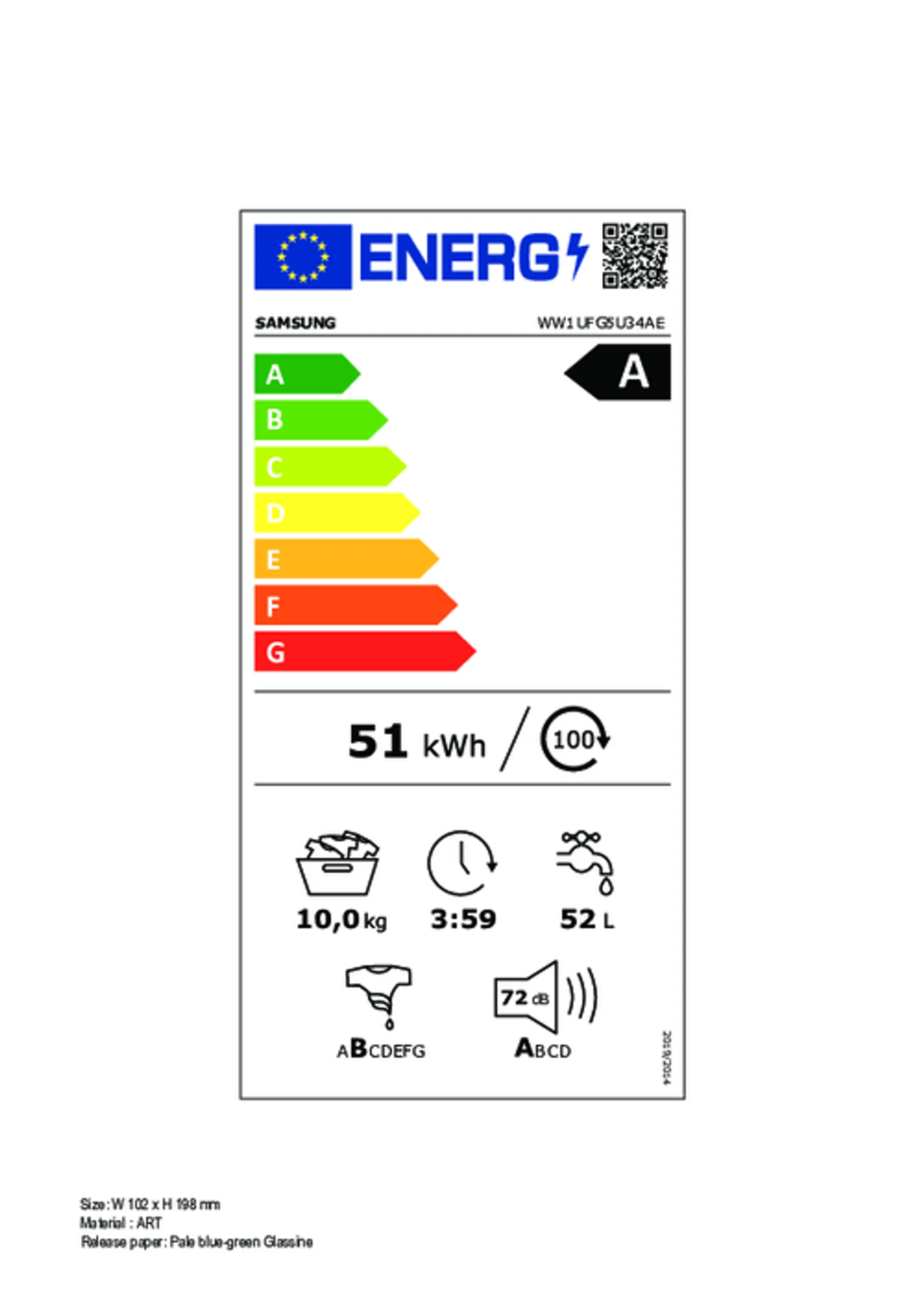 Samsung Wasmachine WW1UFG5U34AEEN AI Ecobubble™ image