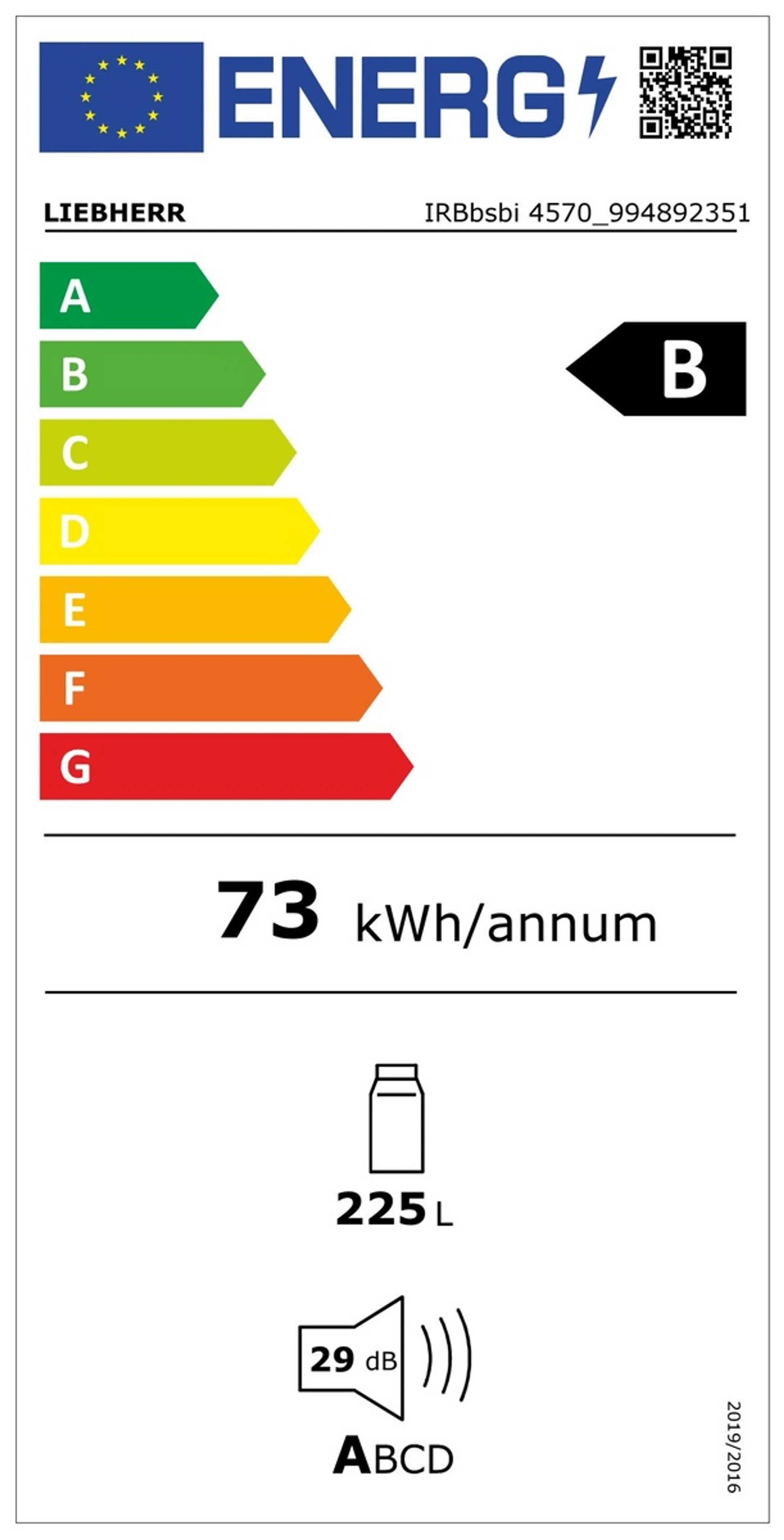 Liebherr Frigo encastrable IRBbsbi 4570 image