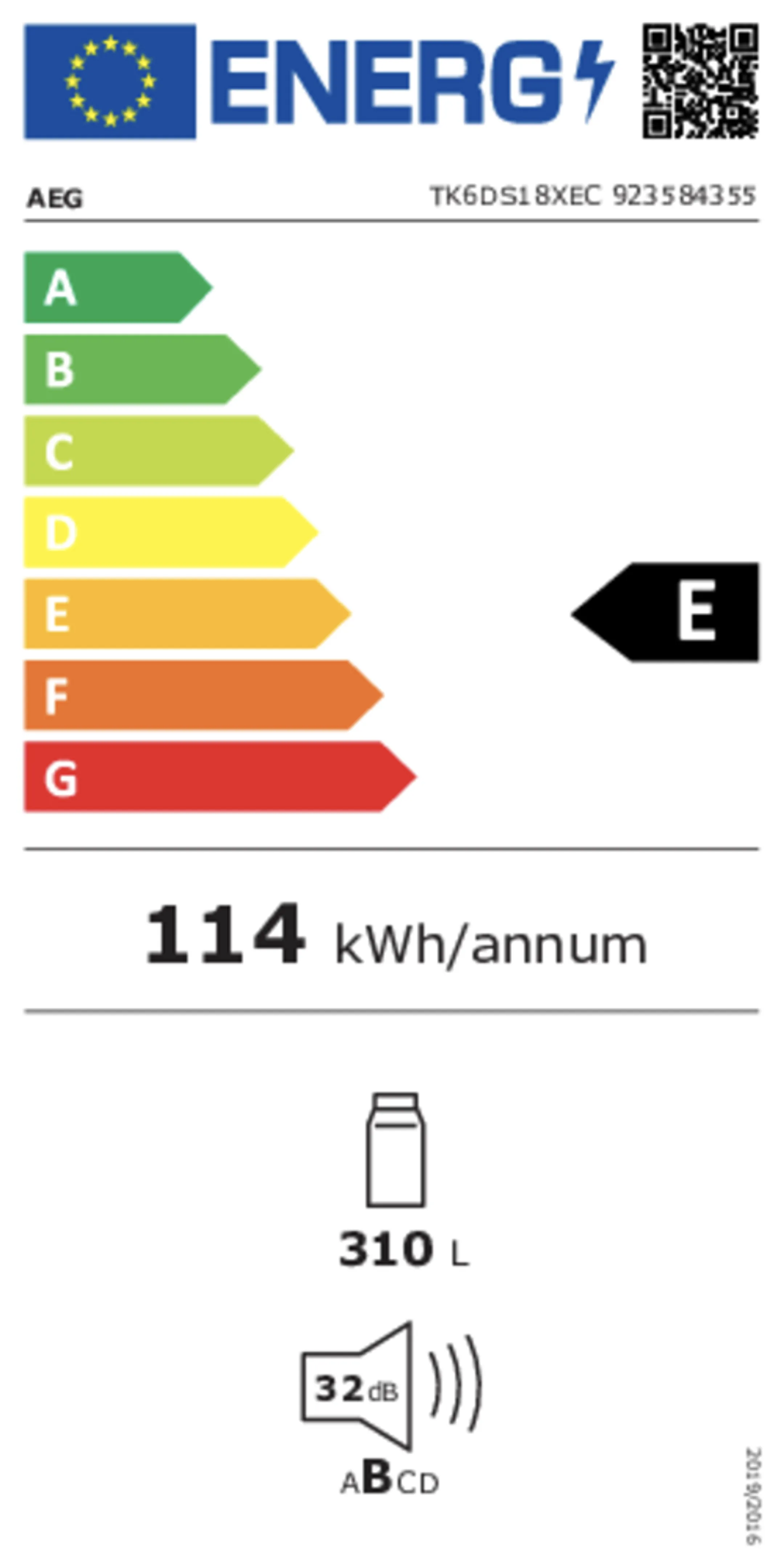 AEG Frigo encastrable TK6DS18XEC image