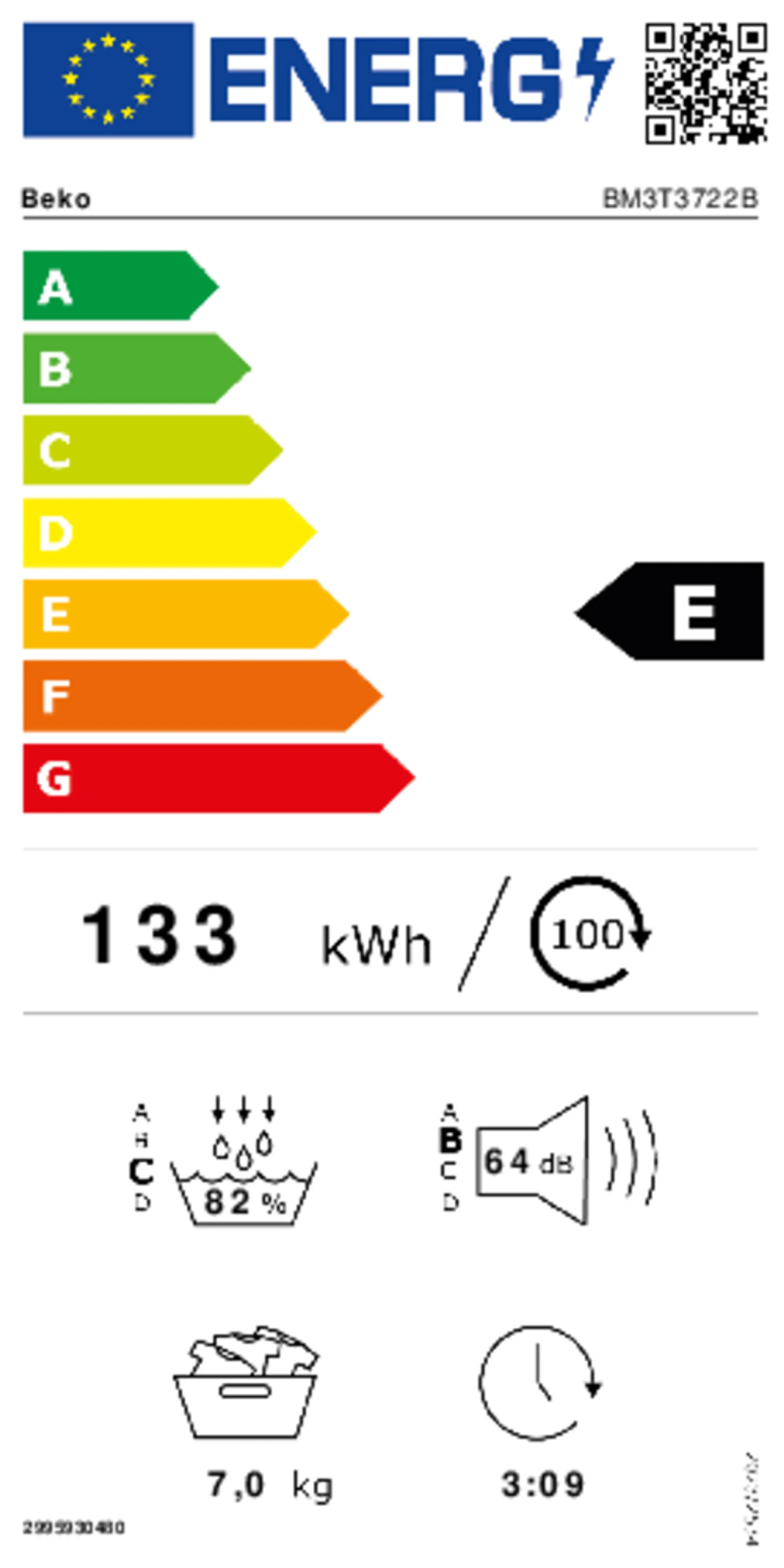 Beko Sèche-linge BM3T3722B image