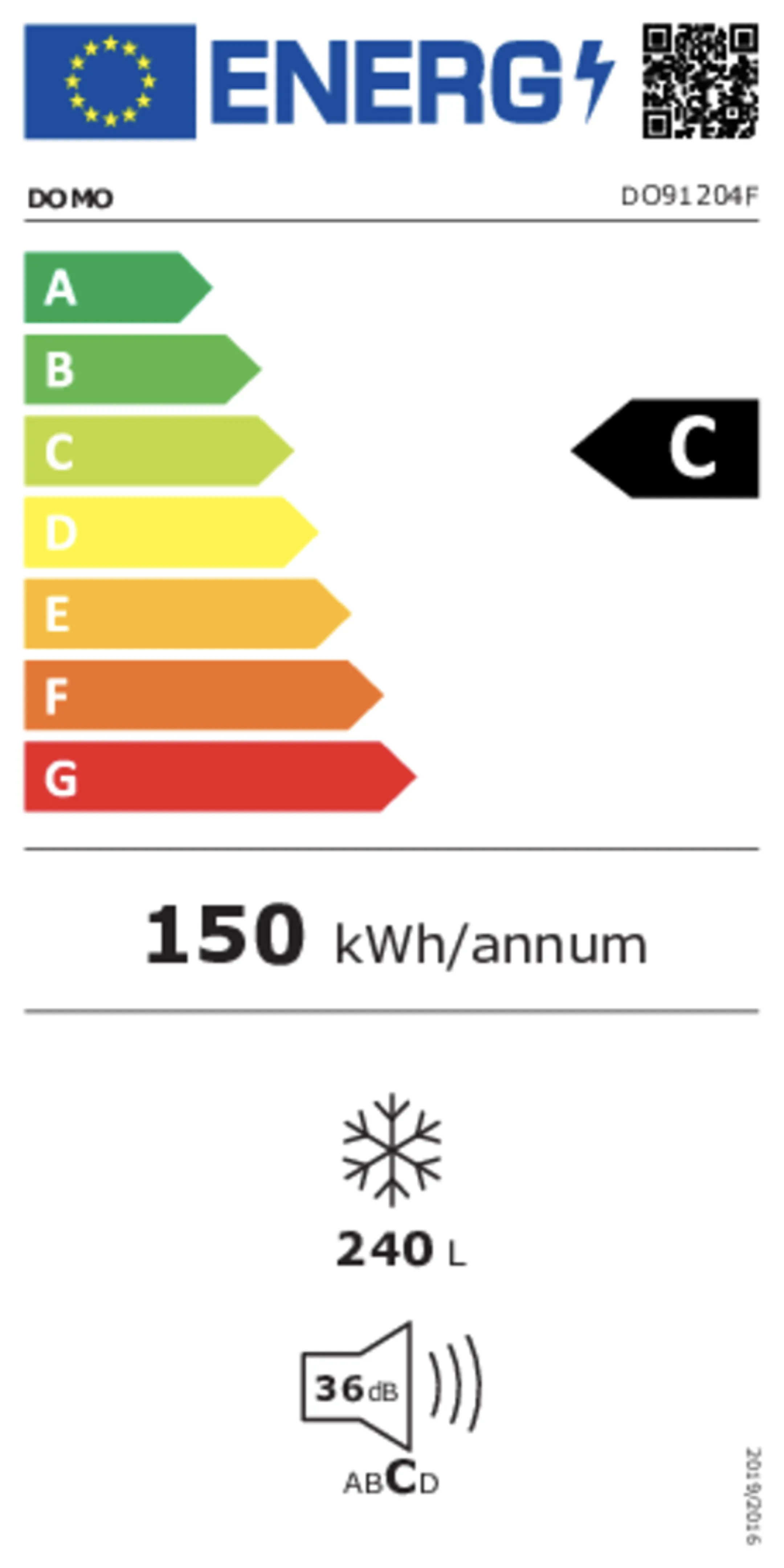 Domo Diepvriezer DO91204F image