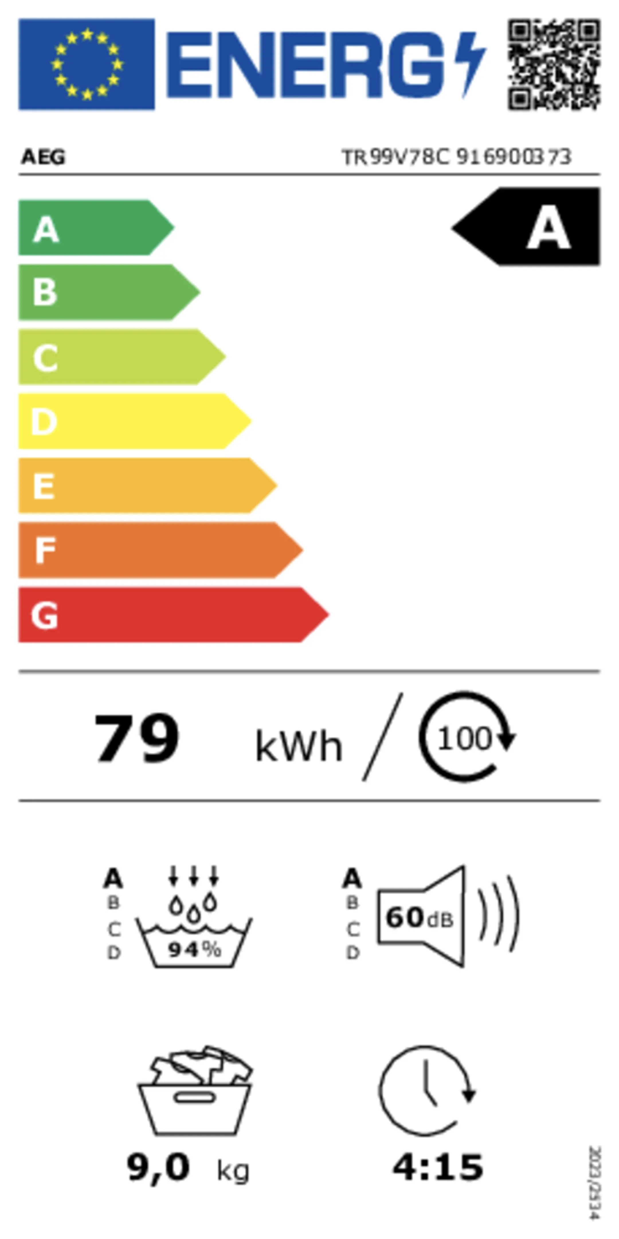 AEG Droogkast TR99V78C AbsoluteCare® Pro image