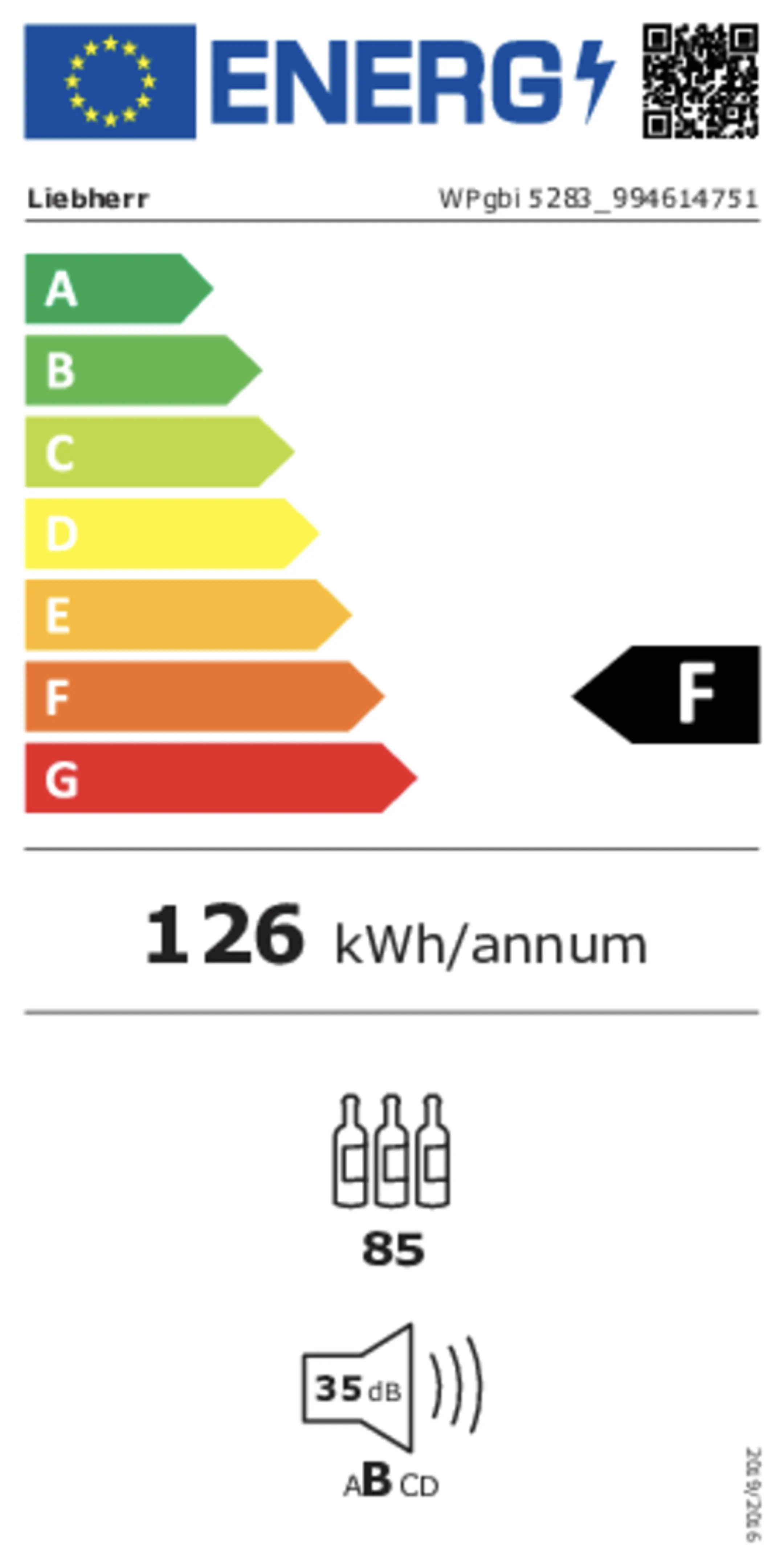 Liebherr Cave à vin WPGBI5283 image