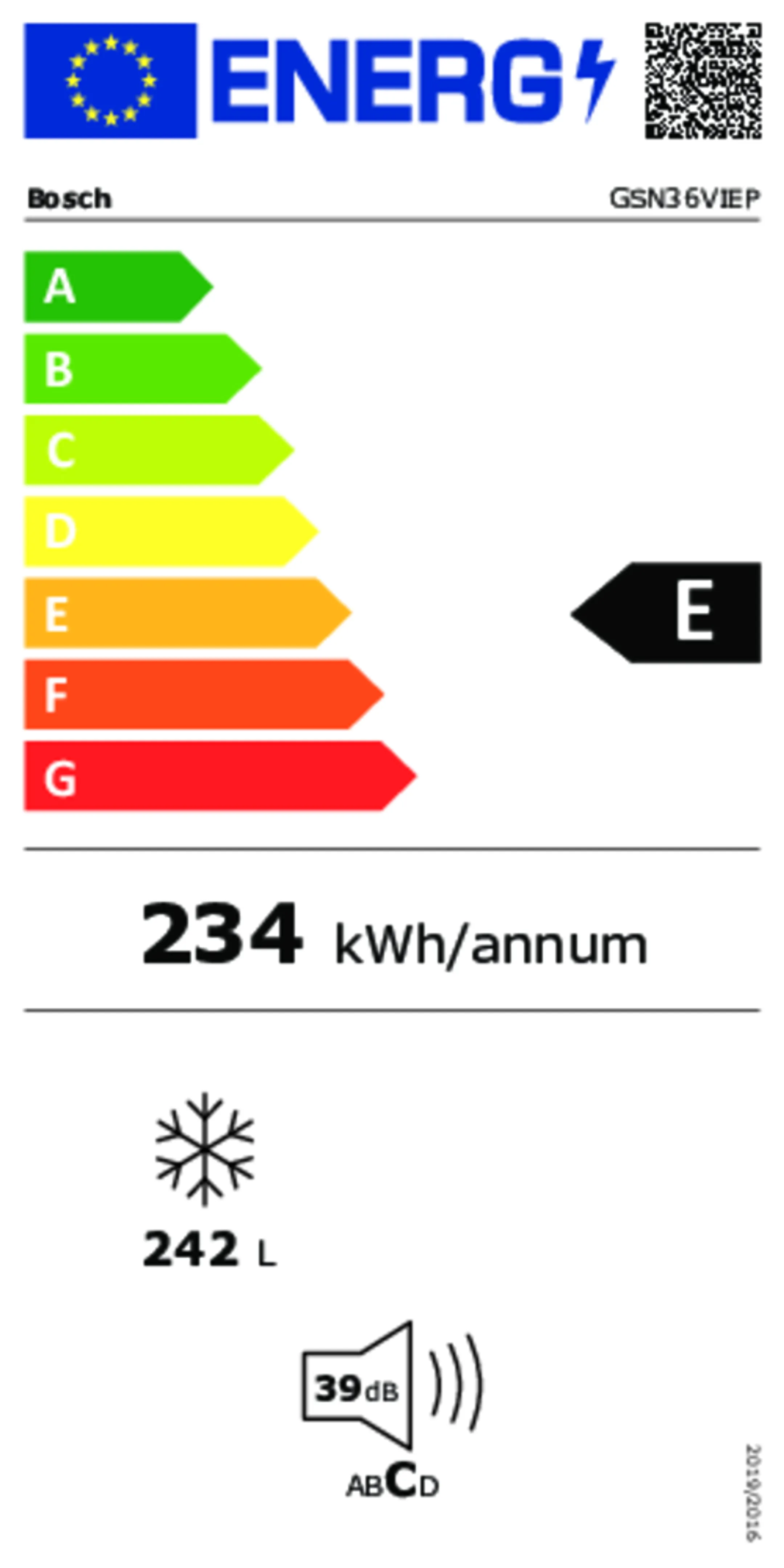 Bosch Congélateur GSN36VIEP AntiFingerprint image