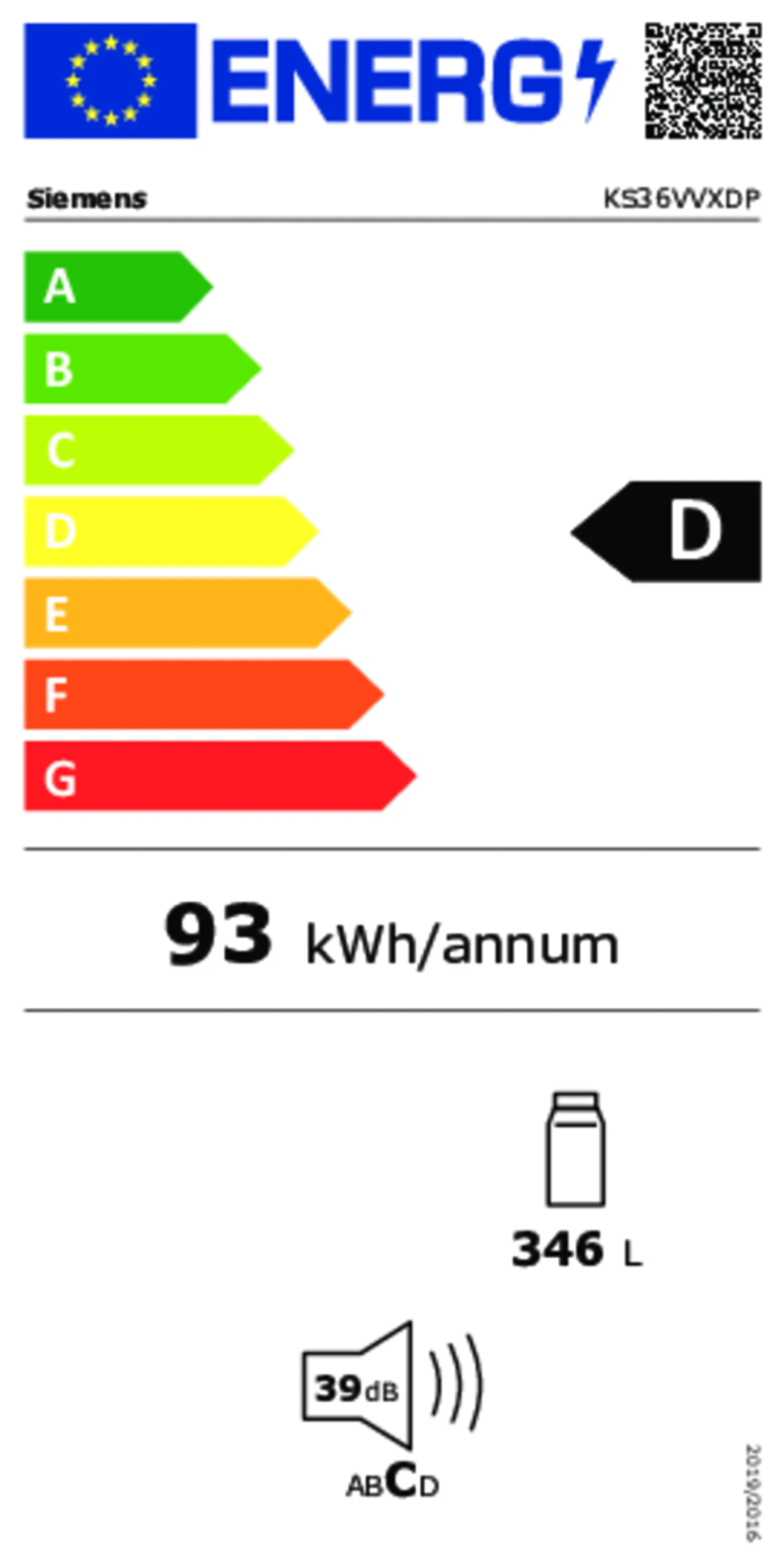 Siemens Koelkast KS36VVXDP image