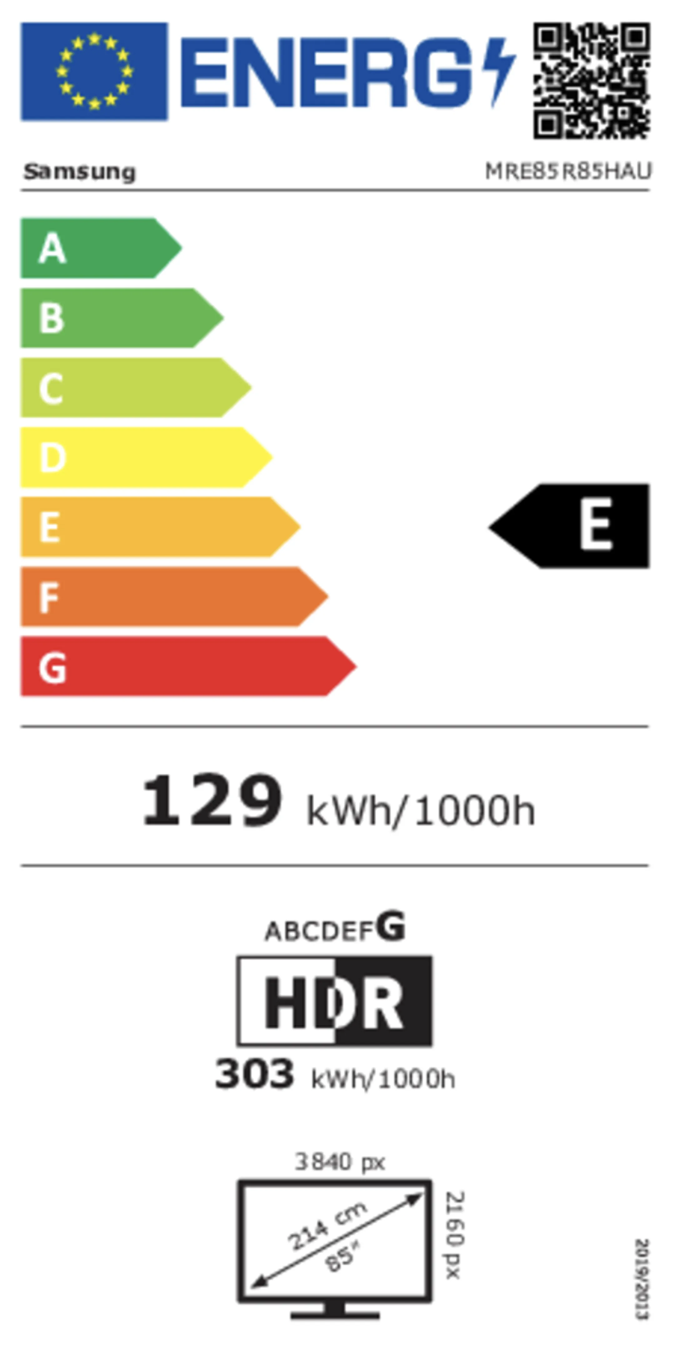 Micro RGB 4K TV MRE85R85HAUXXN (2026) - 85 inch