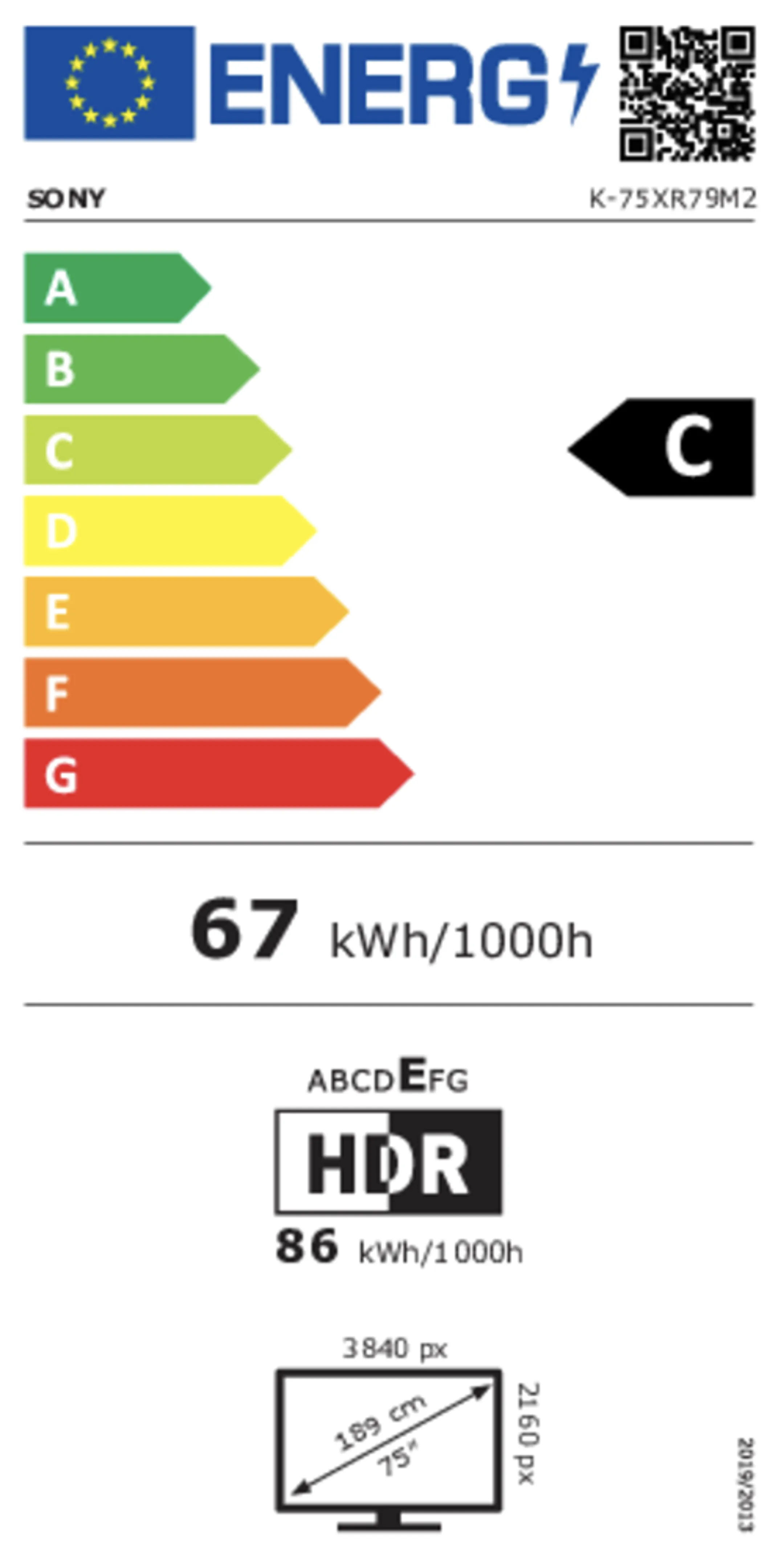 RGB LED 4K TV BRAVIA 7 || K75XR79M2PB (2026) - 75 pouces