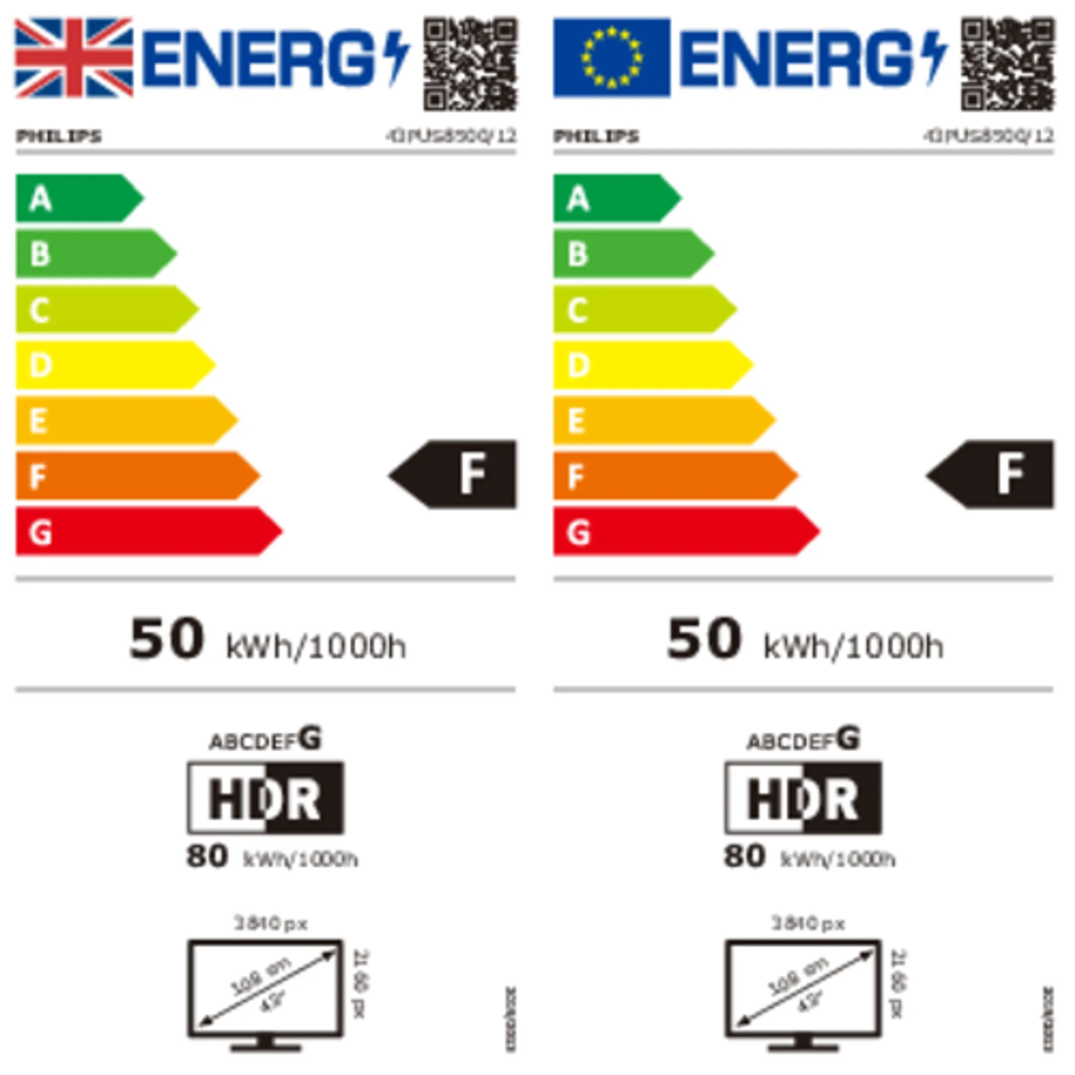 Ambilight TV 43PUS8500/12 QLED 4K TV (2025) - 43 inch