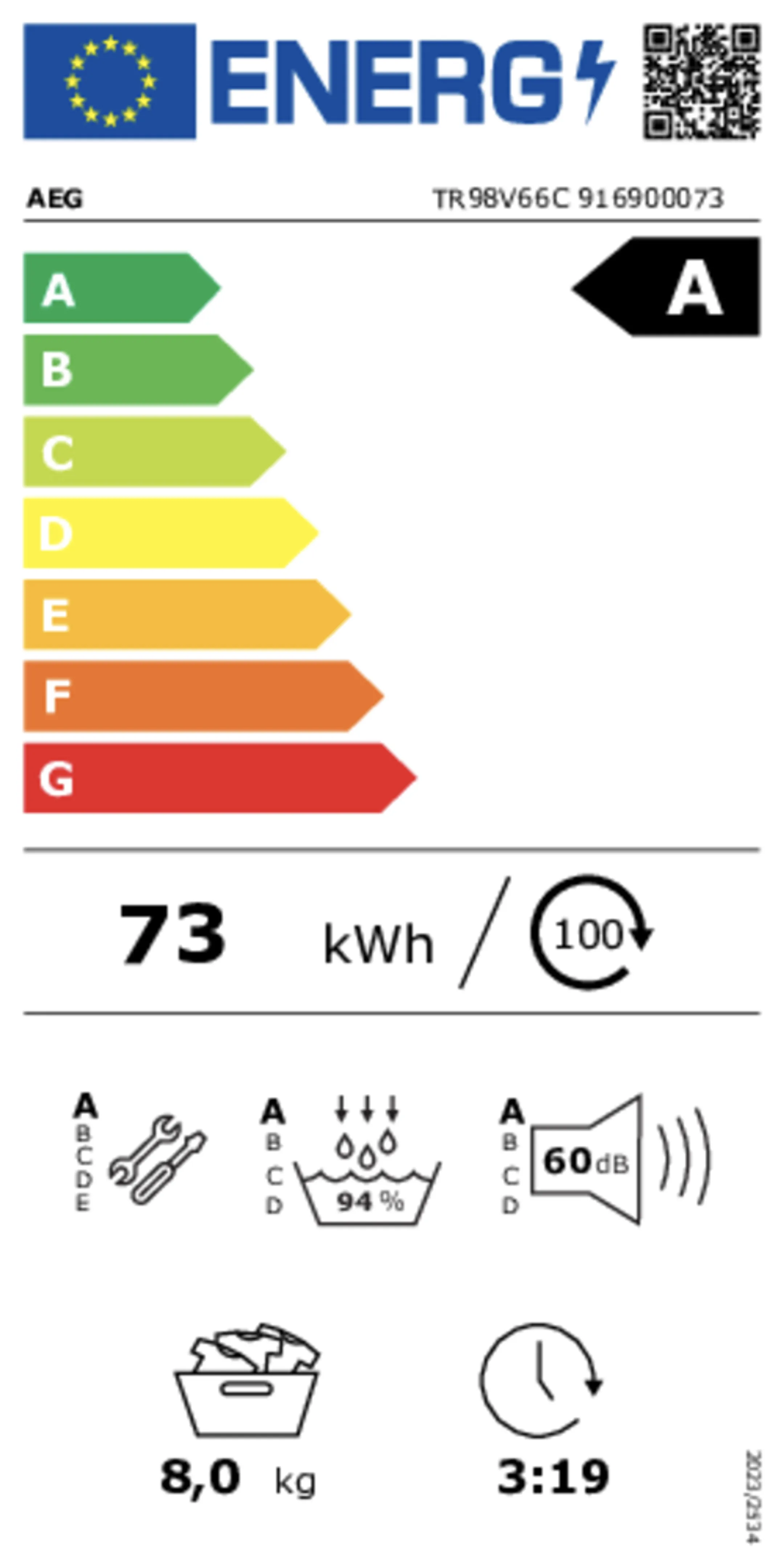 Sèche-linge TR98V66C