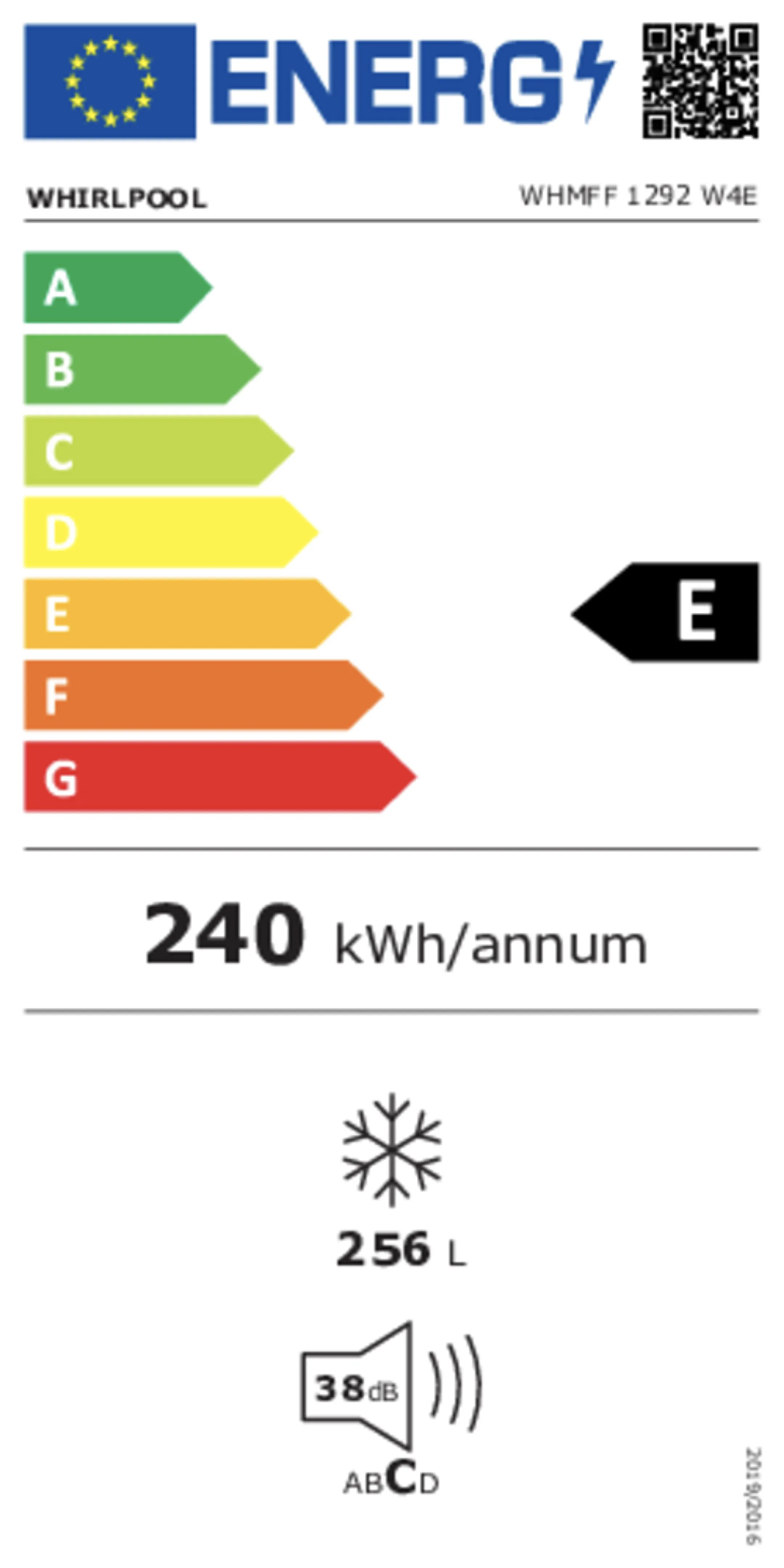 Congélateur WHMFF1292W4E