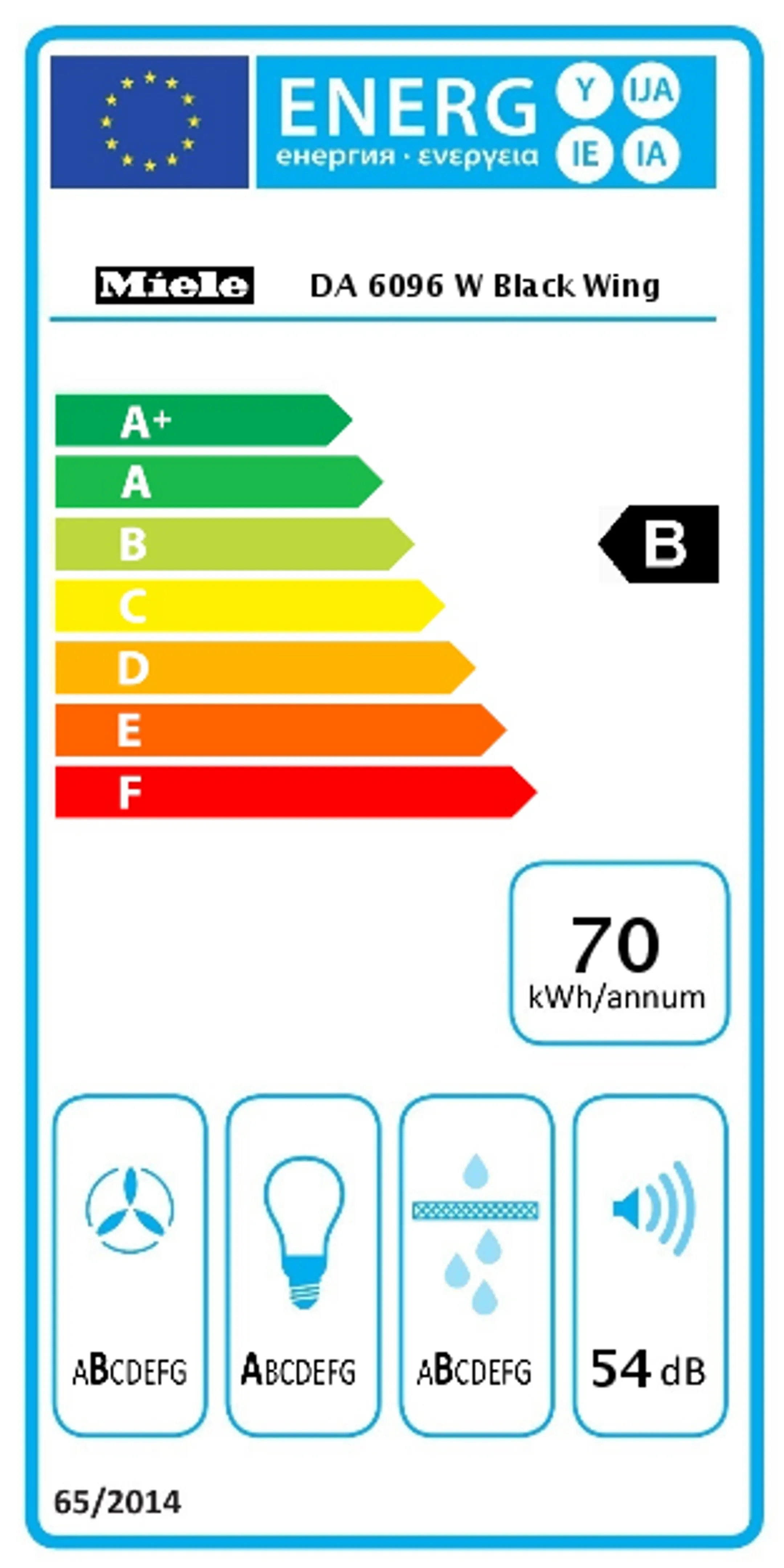 Miele Hotte décorative DA 6096 W OBSW image