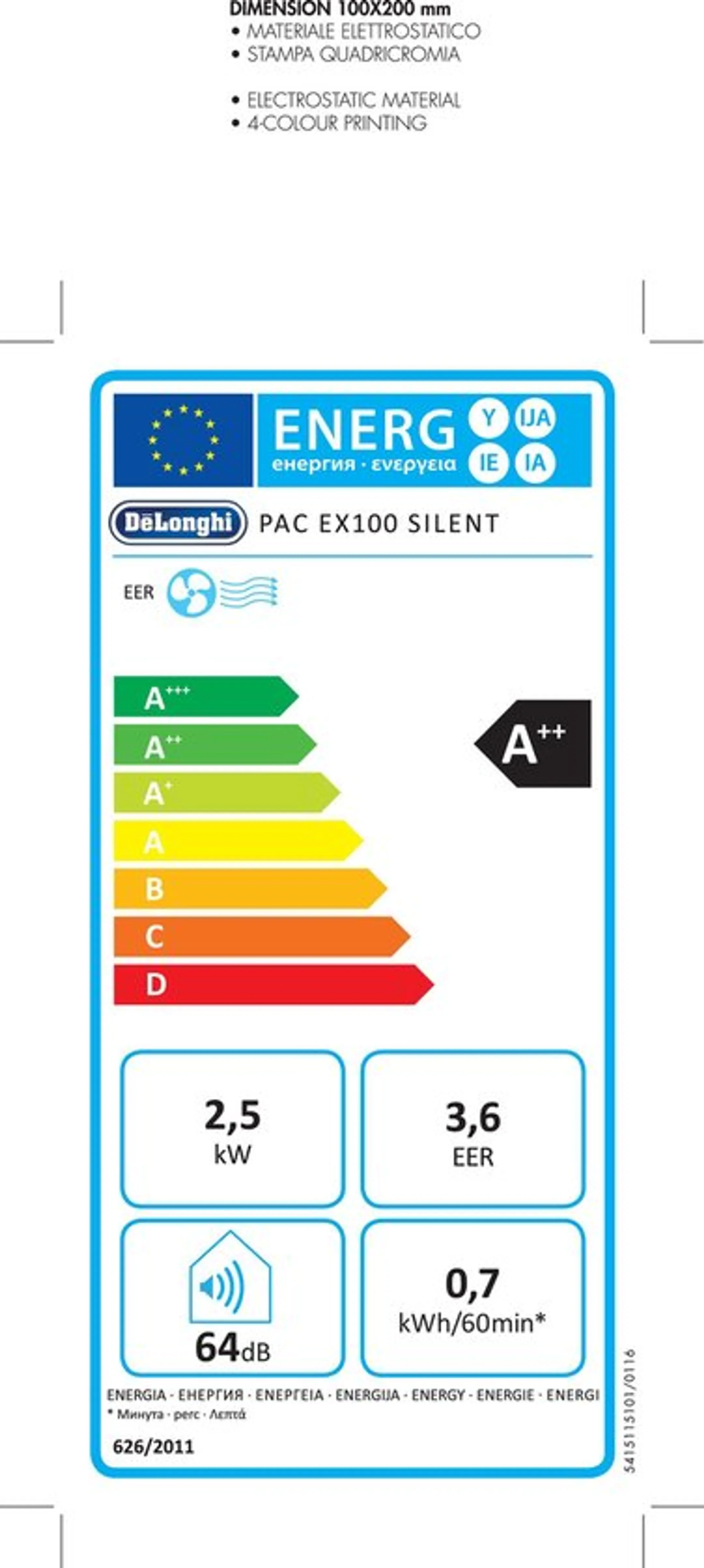 Climatiseur mobile PAC EX100 Silent