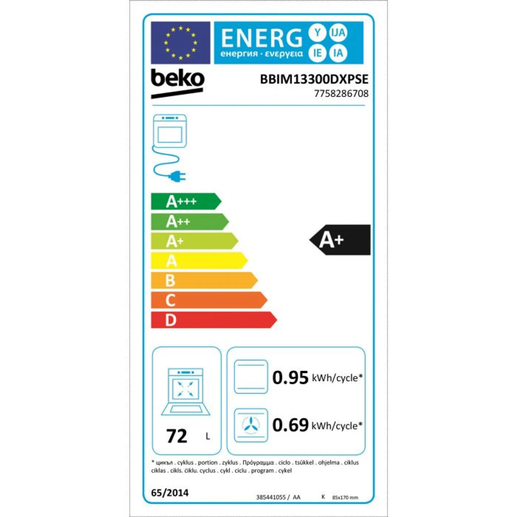 Beko Four encastrable BBIM13300DXPSE image