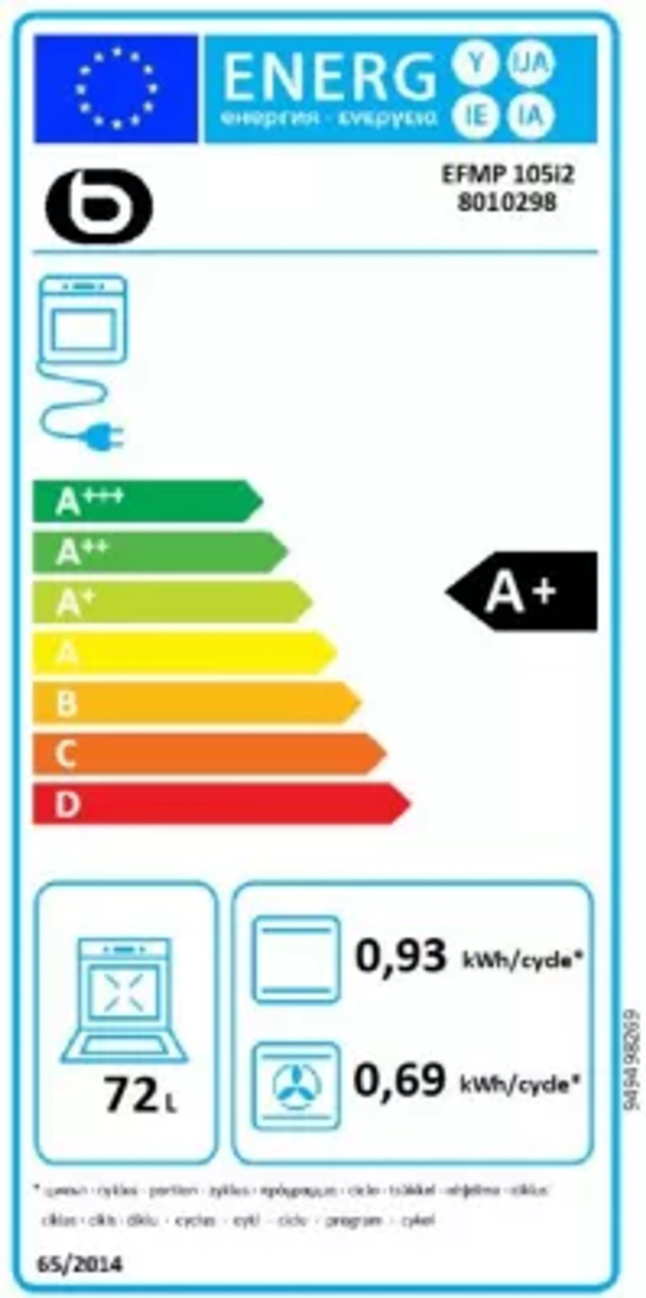 Essentiel-B Inbouw oven EFMP 105i2 image