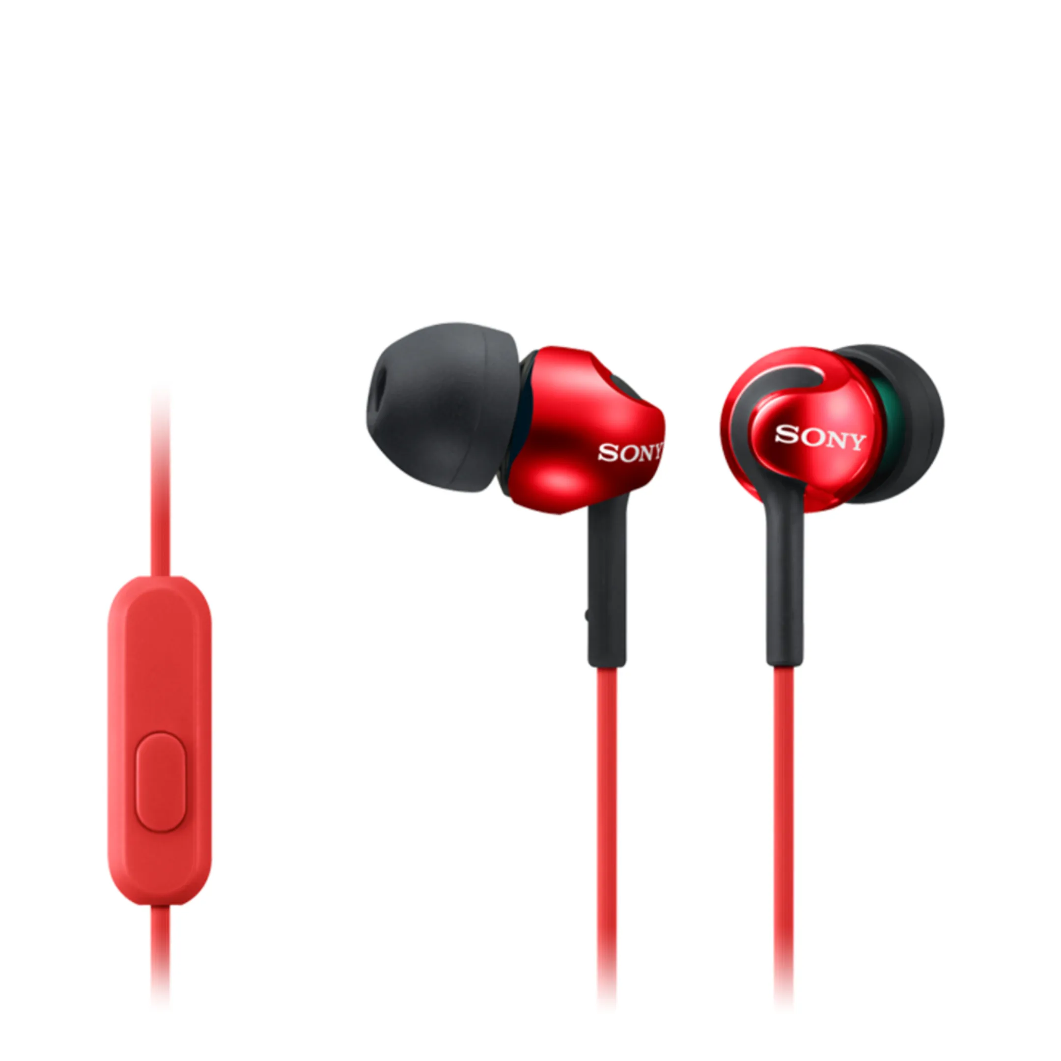 Sony Oortjes MDR-EX110AP - Rood image