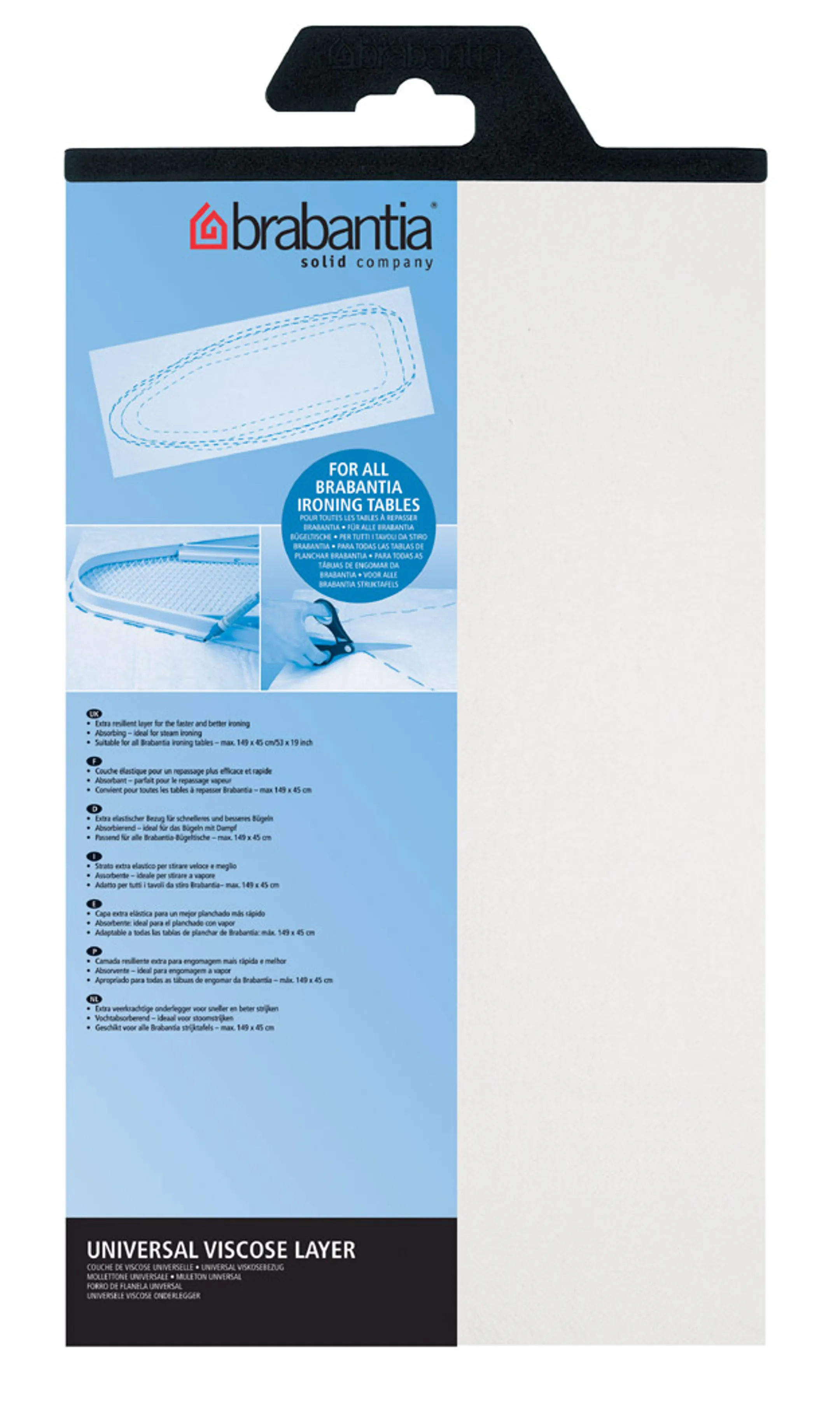 Feutre E, 135 x 49 cm, universel - White