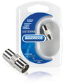 Bandridge Bandridge BVP402 Coax Plug (IEC) Coax Plug (IEC) Aluminium kabeladapter/verloopstukje