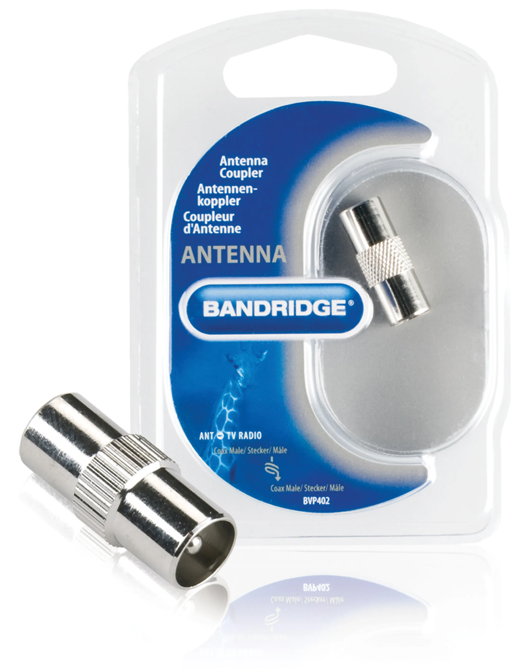Bandridge Coax adapter (Male - Male) - BVP402 image