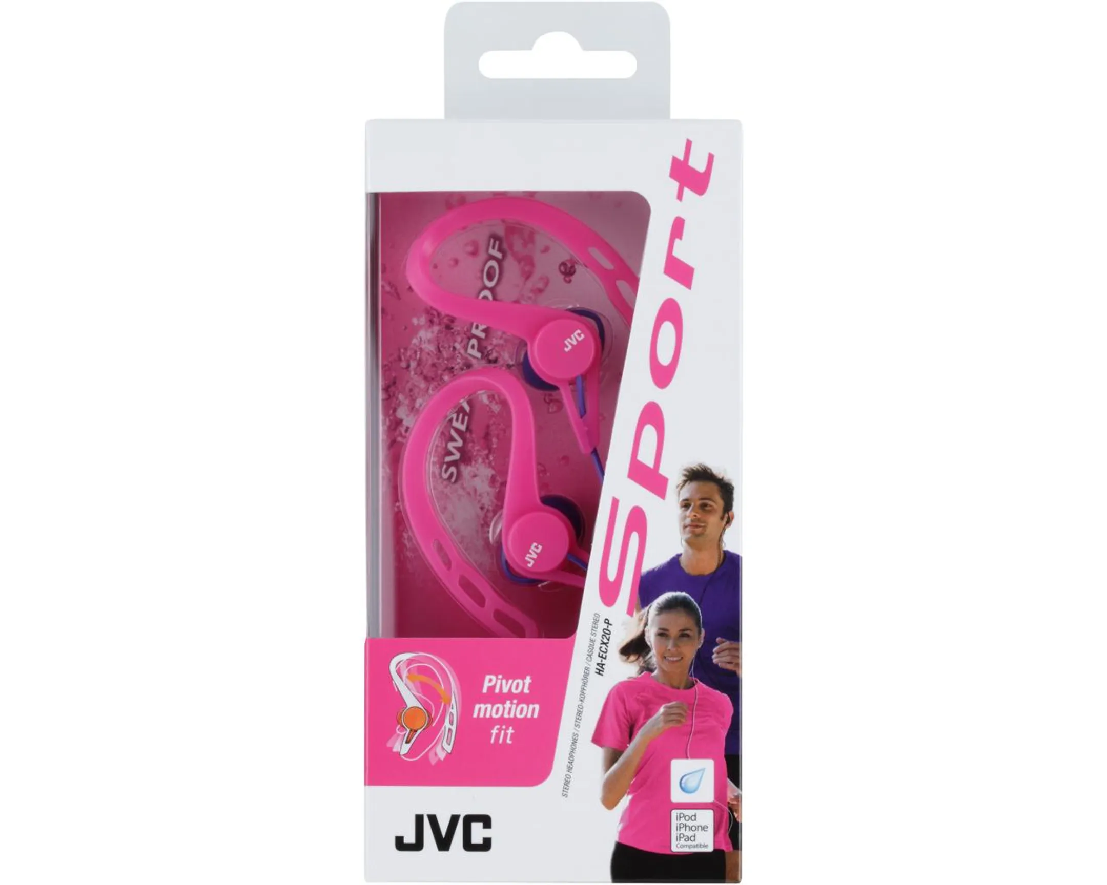 JVC Écouteurs HAECX20PE - Rose image