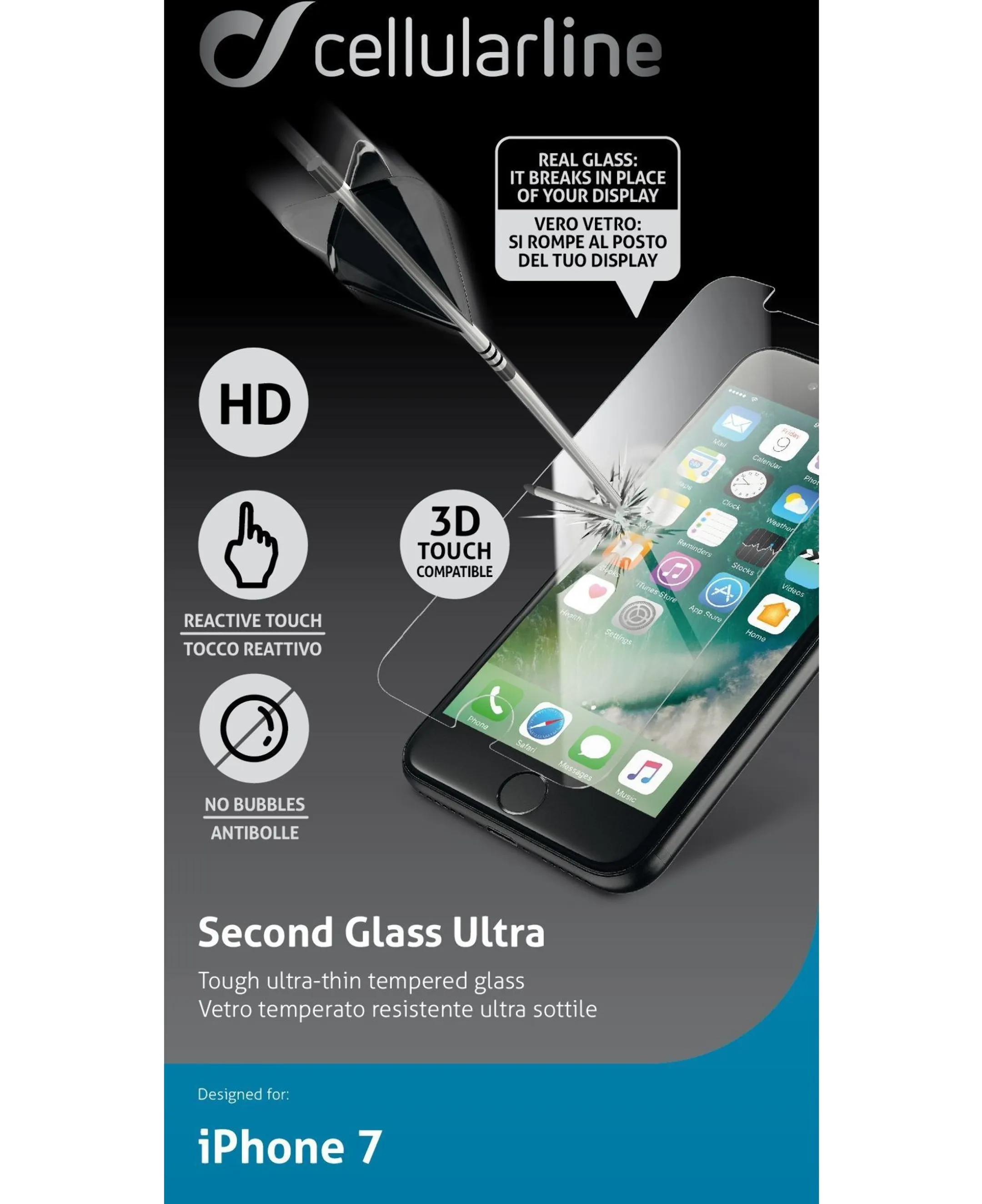 Cellular Line Protection d'écran transparent iPhone 7 image