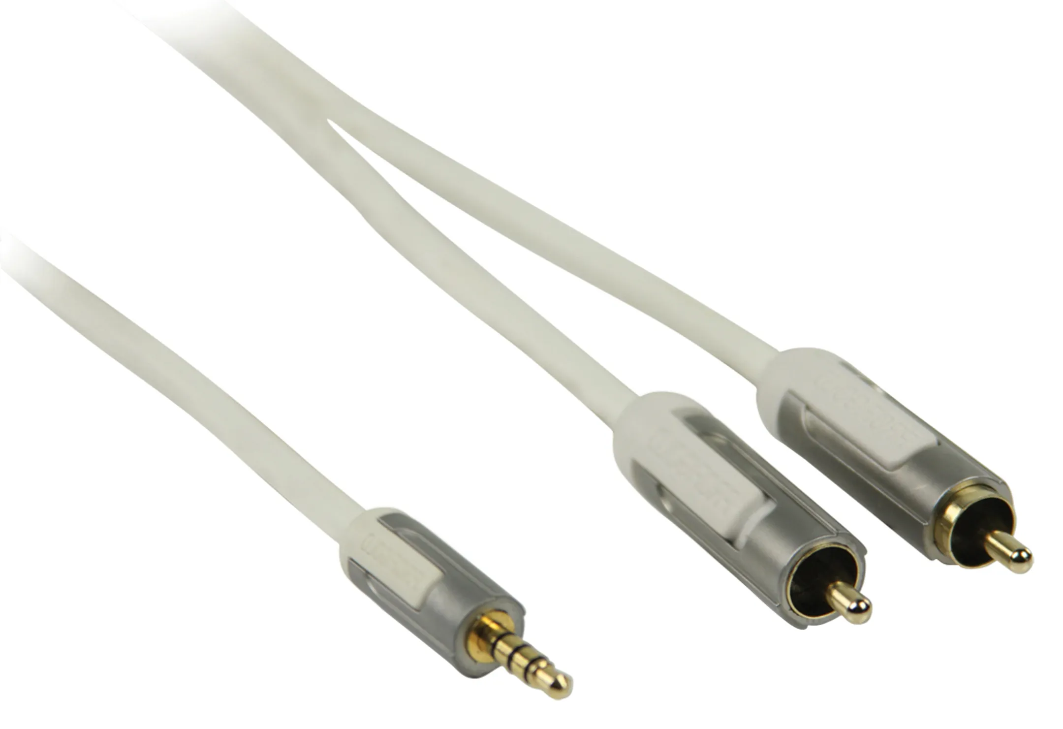 Câble mini jack (3,5 mm, Male) vers 2x RCA (Male) - 2 m - PROM3412