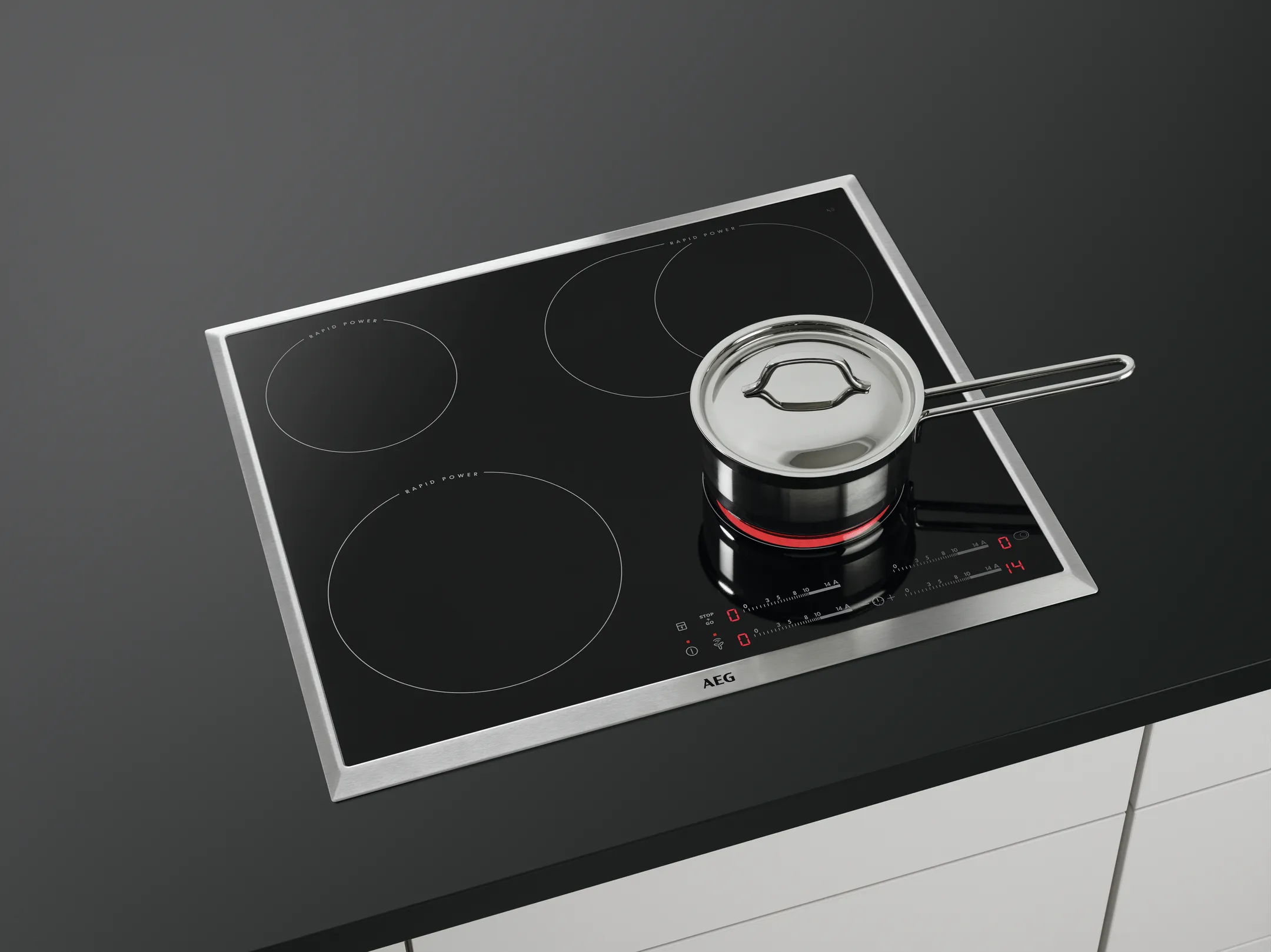 AEG Vitrokeramisch kookplaat HK654850XB Hob2Hood image