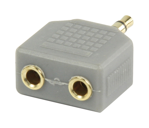 Mini jack (3,5 mm, Male) naar 2x mini jack (3,5 mm, Female)-adapter - BAP424