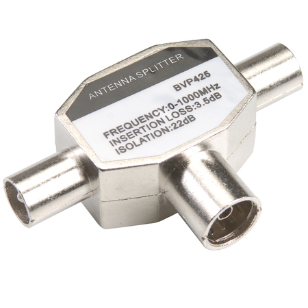 Coax naar 2x Coax-splitter (Female - 2x Male) - BVP425