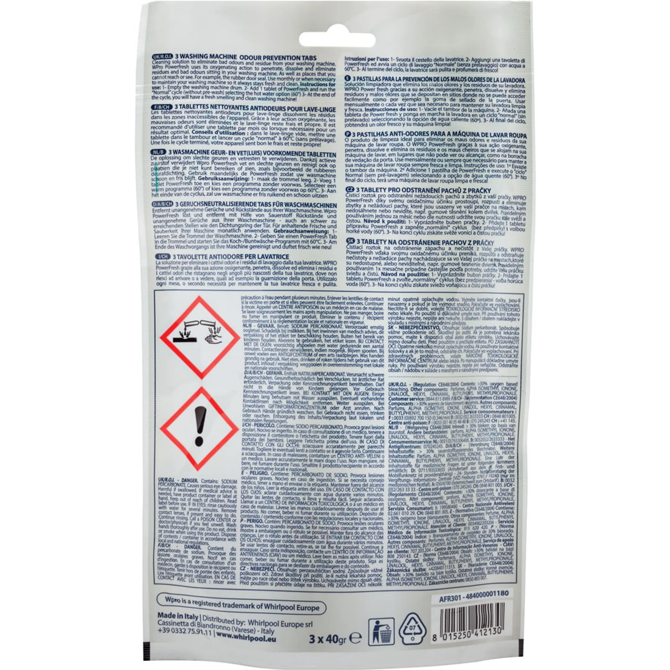 Wpro Powerfresh reiniger en geurverfrisser AFR301 image