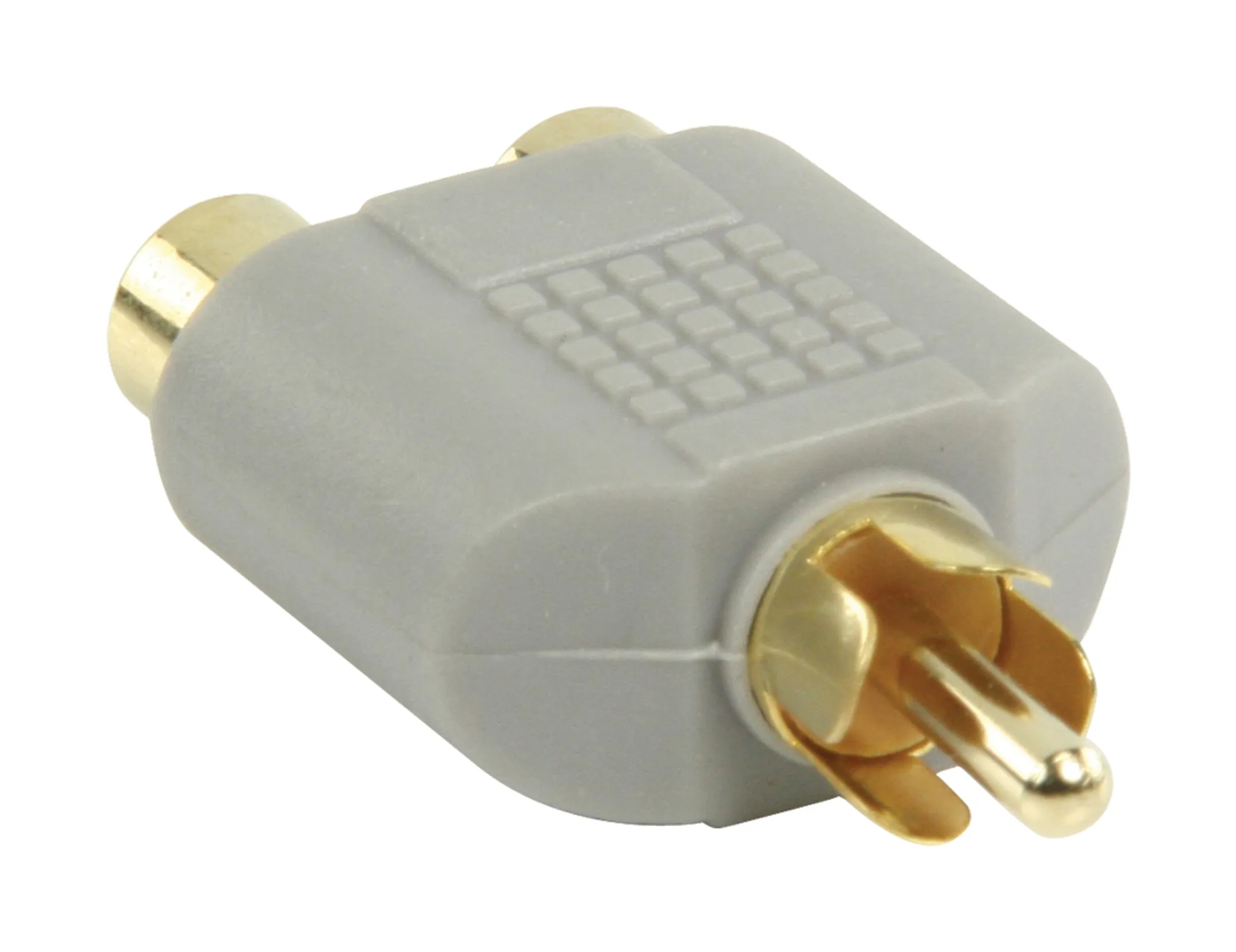 Adaptateur RCA vers 2x RCA (Male - Female) - BAP124