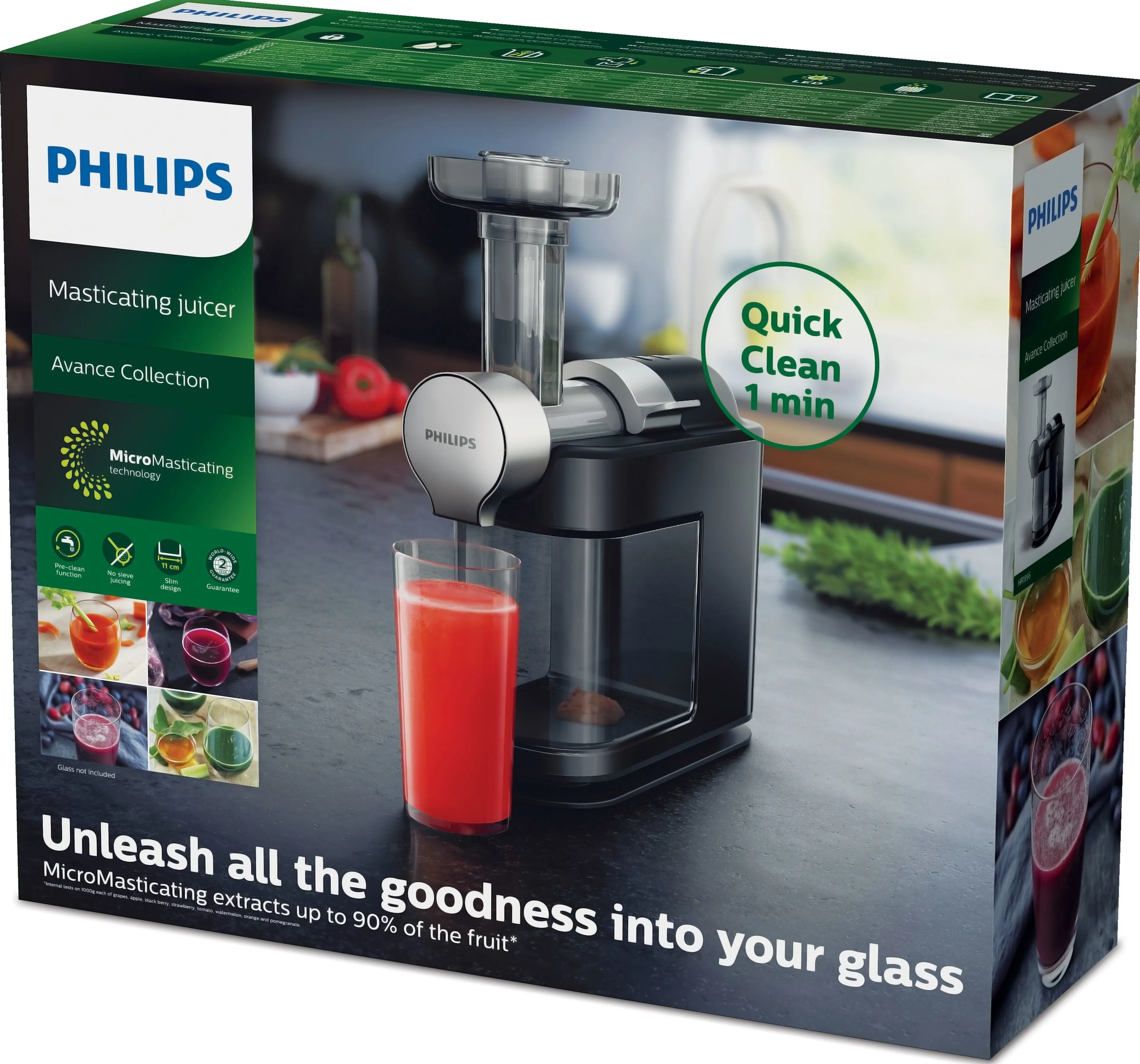 Philips Extracteur de jus MicroMasticating HR1946/70 image