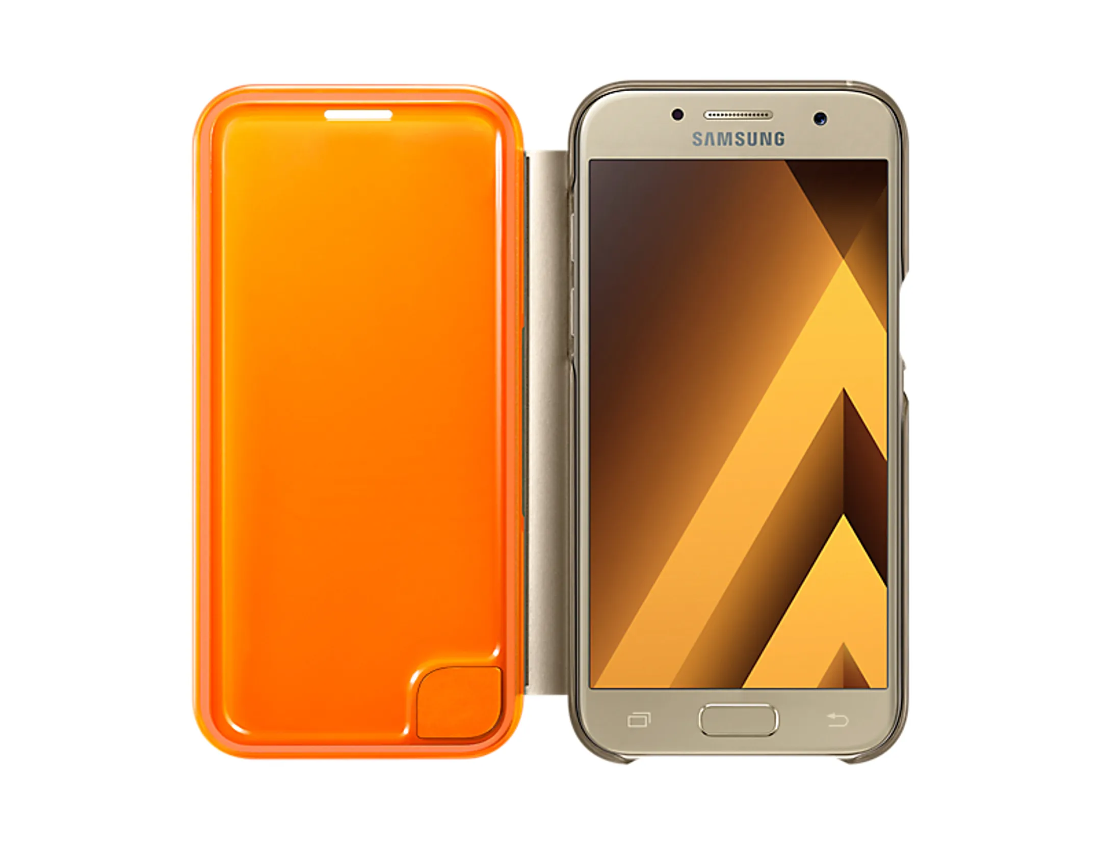 Samsung Flipcover voor Galaxy A3 (2017) - Goud image