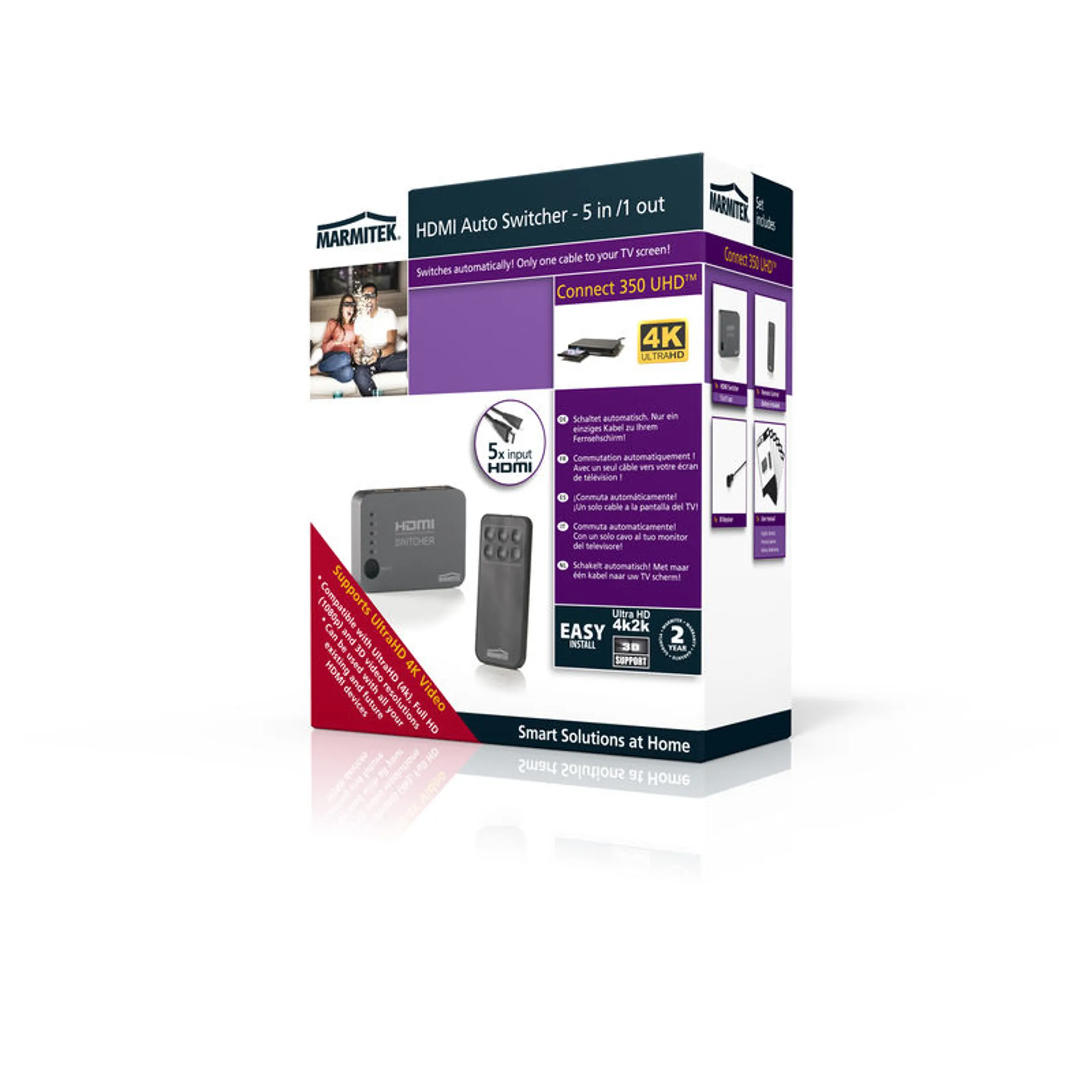 Marmitek HDMI Switch Connect 350 UHD - 5 poorten image