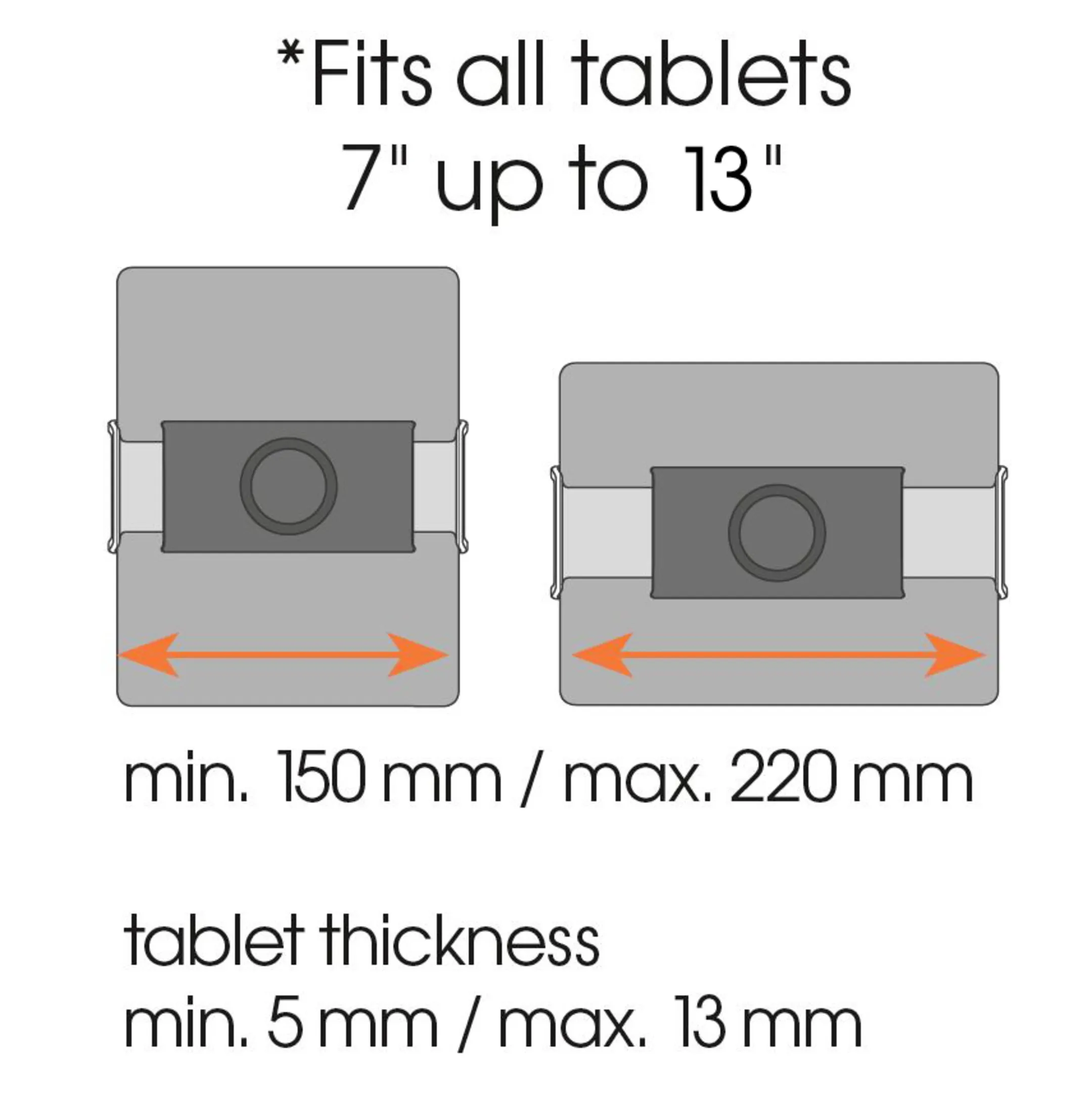 Vogels Support pour tablette à 12" pour voiture - TMS 1050 image