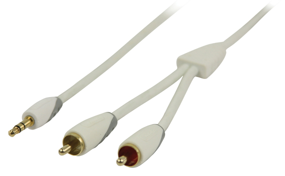 Bandridge Bbm22200W20 Stereo Audiokabel 35 Mm Male 2X Rca 200 M Wit bandridge kopen in de aanbieding