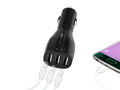 SBS Adaptateur 3xUSB allume-cigares - Noir