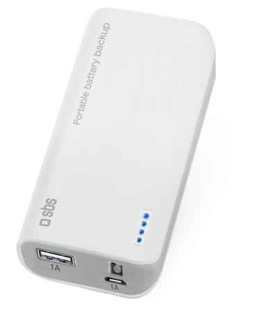 Sbs Powerbank 5000 Mah Wit sbs kopen in de aanbieding