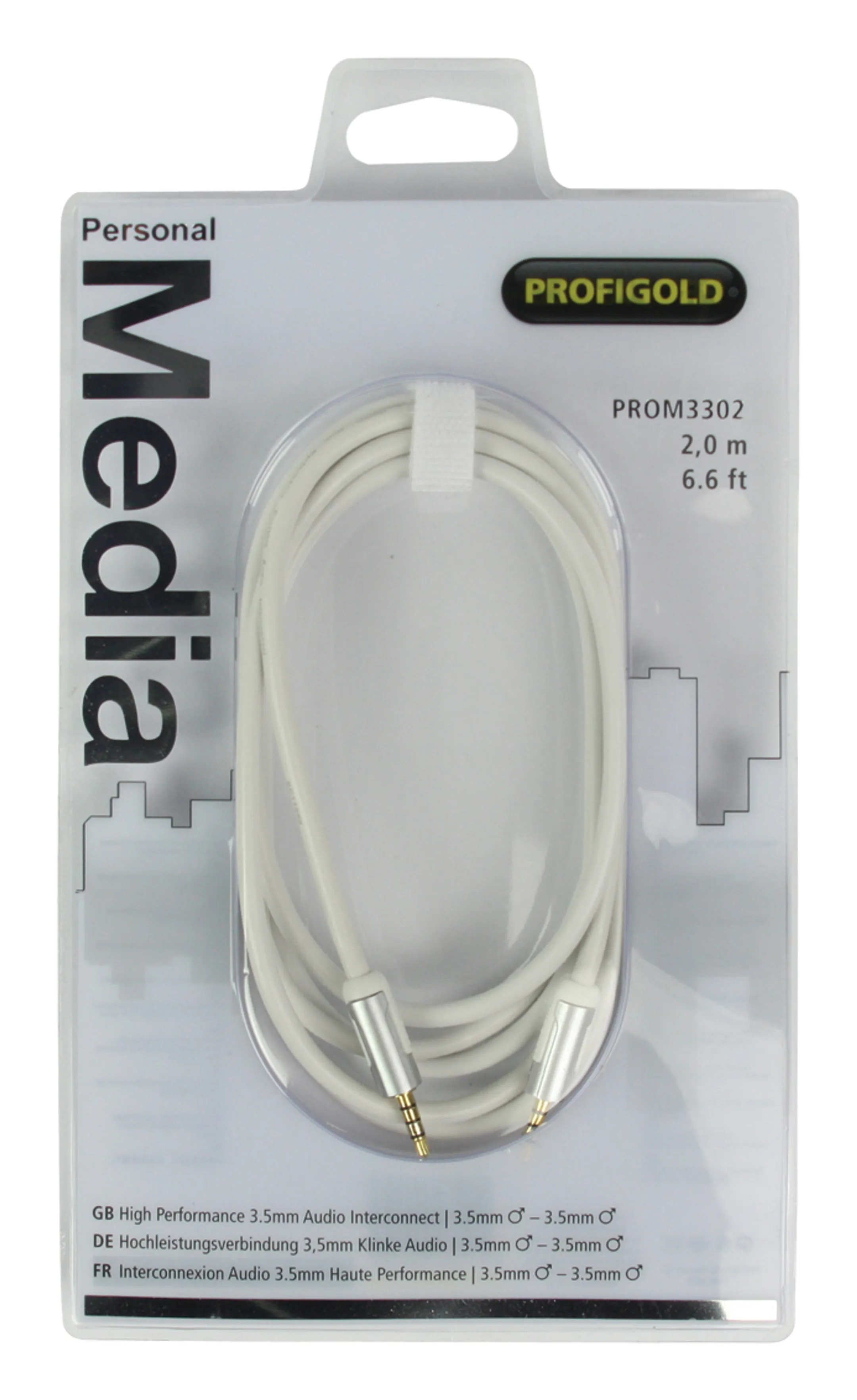 Profigold Mini jack (3,5 mm)-kabel (Male - Male) - 2 m - PROM3302 image