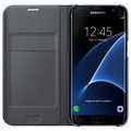 Samsung Galaxy S7 FLIP Wallet 5.5" Dossier Noir