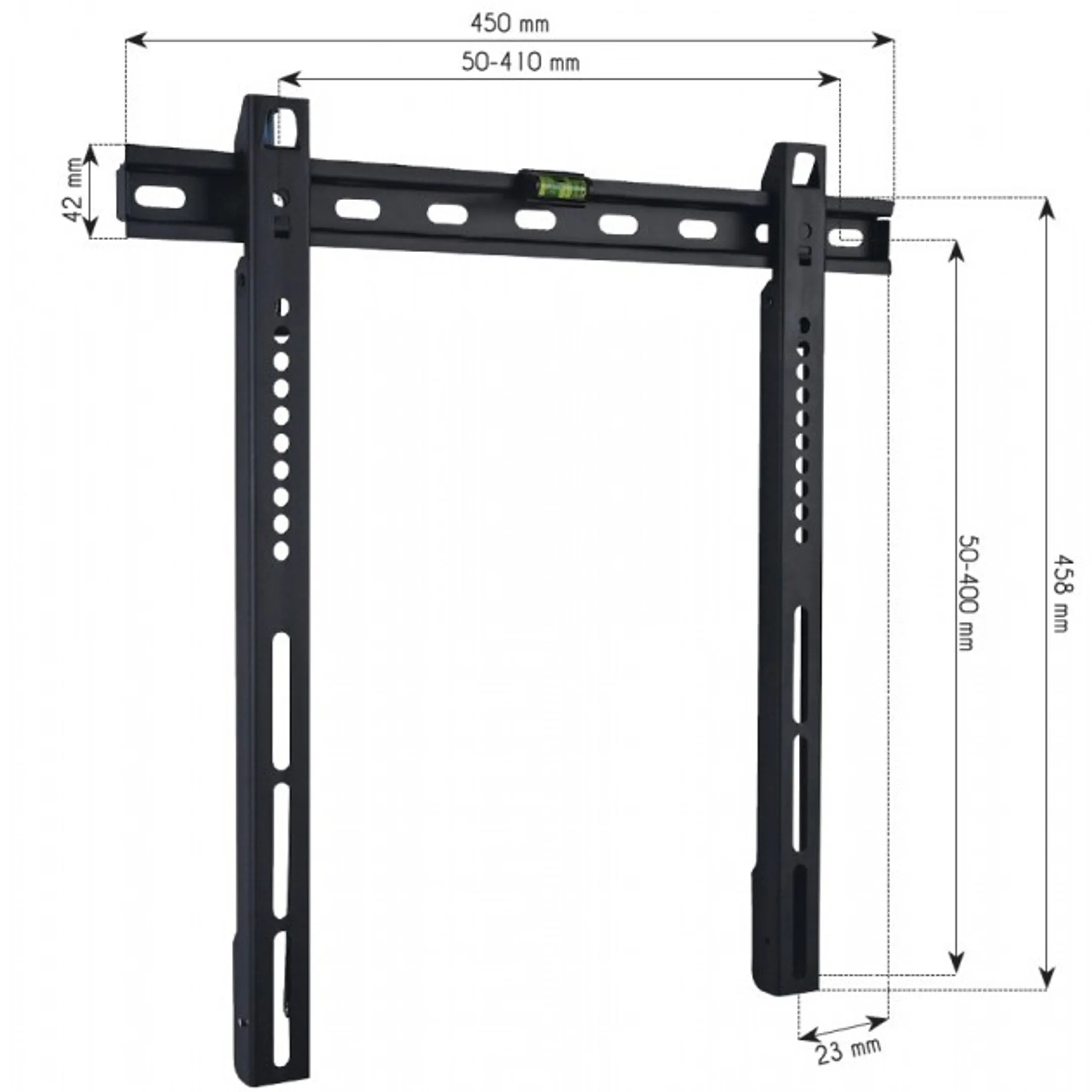 Techly ICA-PLB 140M Televisiebeugel 23"- 55" - Muur image