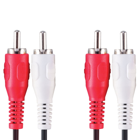 Bandridge Val4202 Stereo Audiokabel 2X Rca Male 2X 200 M Zwart bandridge kopen in de aanbieding