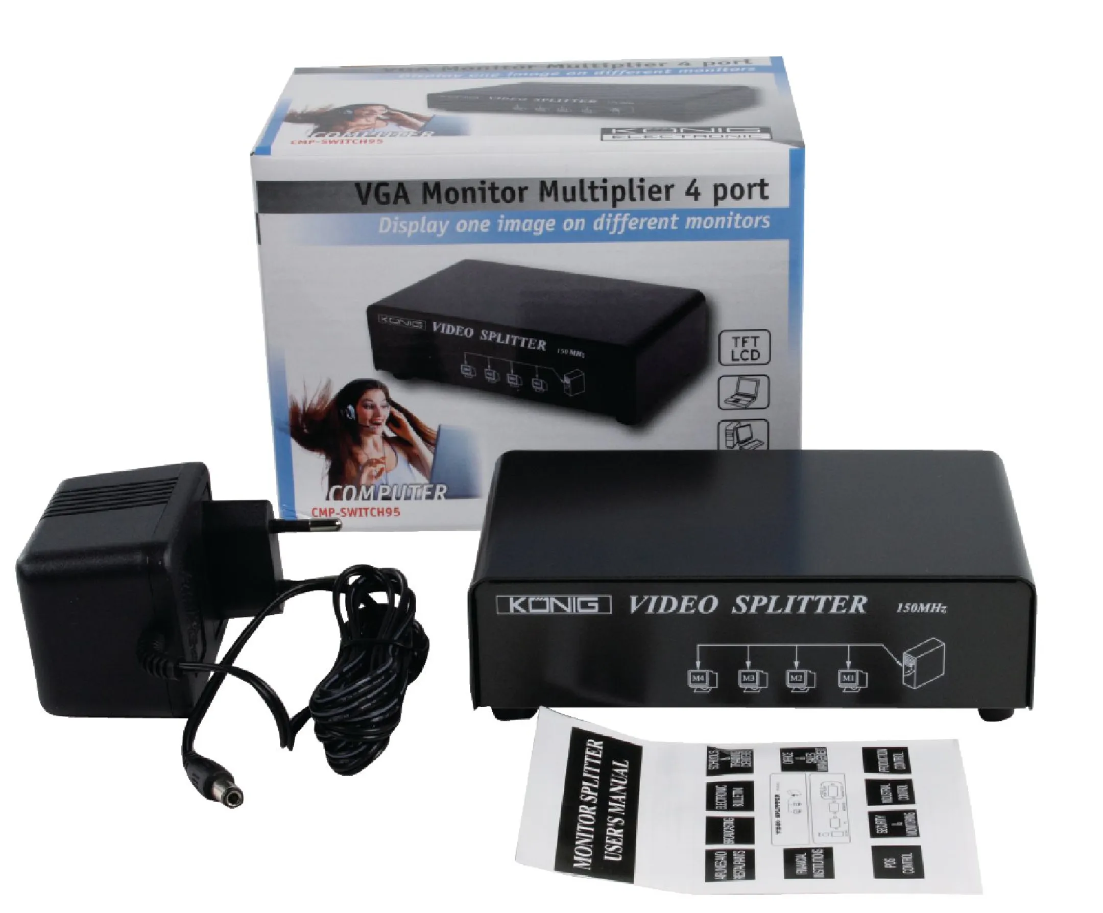 Répartiteur VGA - 4 ports - CMP-SWITCH95