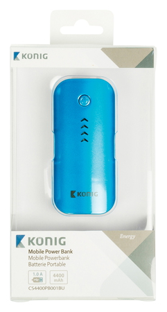 Konig Powerbank 4400 Mah Blauw konig kopen in de aanbieding