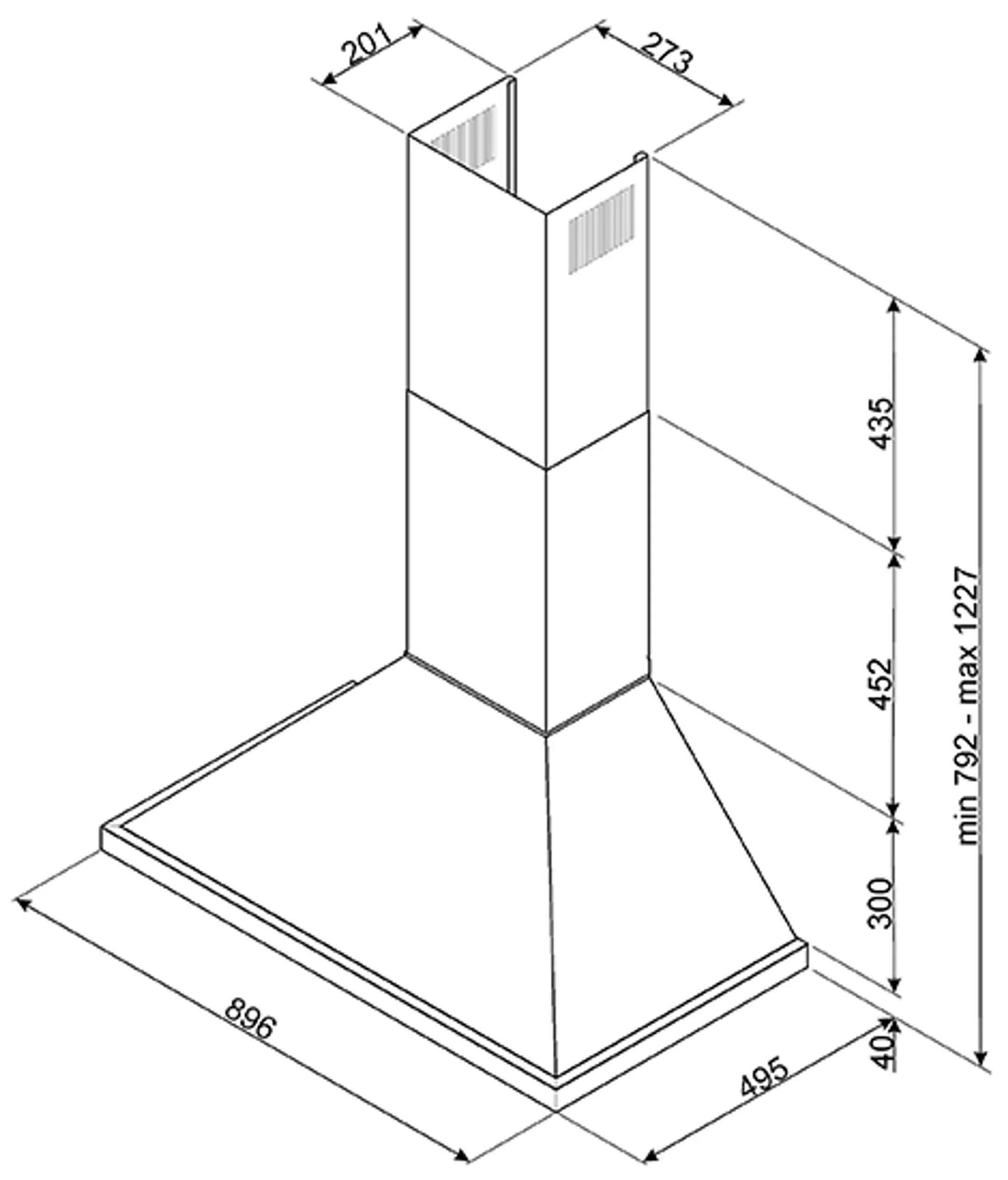 Smeg Wanddampkap KPF9YW image